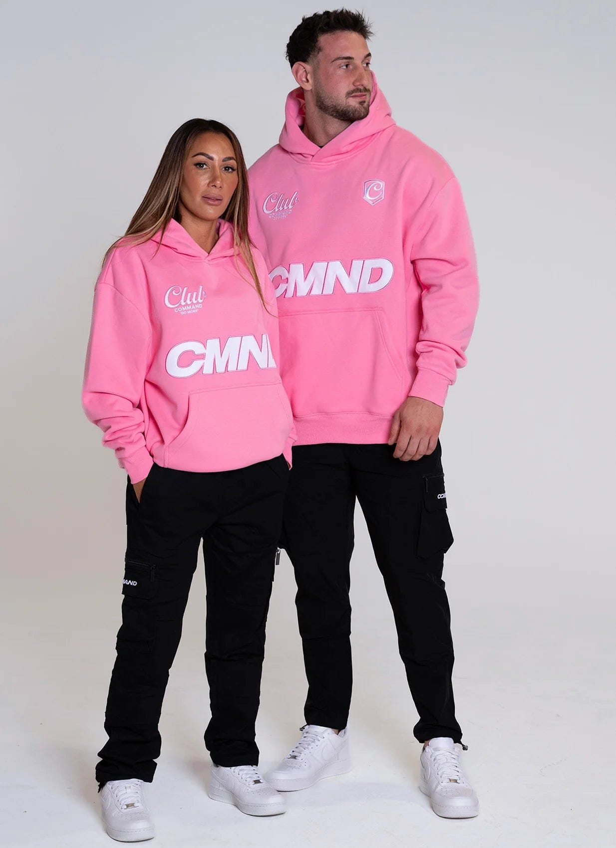 Command Oversized Jersey Hoodie (Pink)