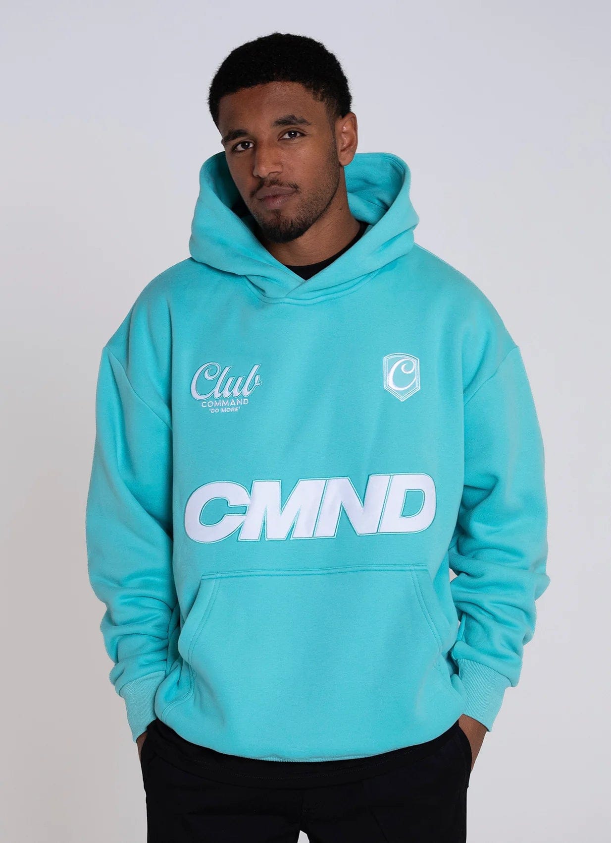 Command Oversized Jersey Hoodie (Tiffany)