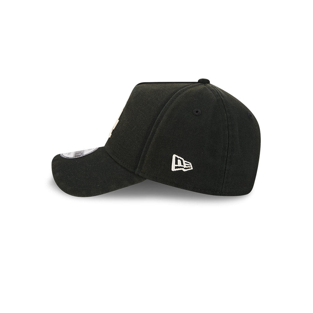 New Era L.A Dodgers 9Forty A-Frame Cap (Washed Canvas Black)