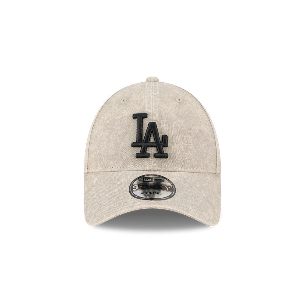 New Era L.A Dodgers 9Forty Snapback Cap (Washed Pebble/Black)