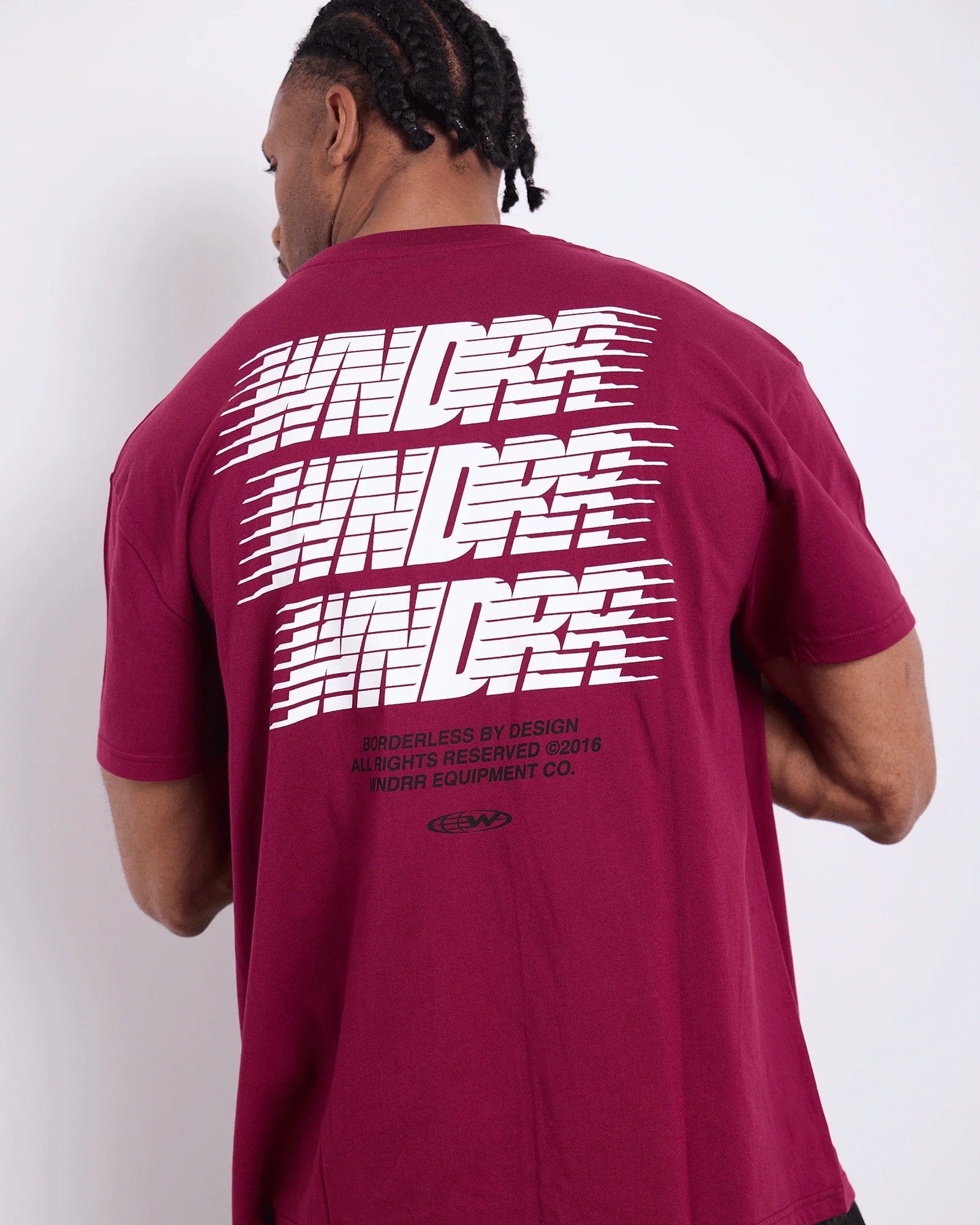 WNDRR Borderless Box Fit Tee (Blood Red)