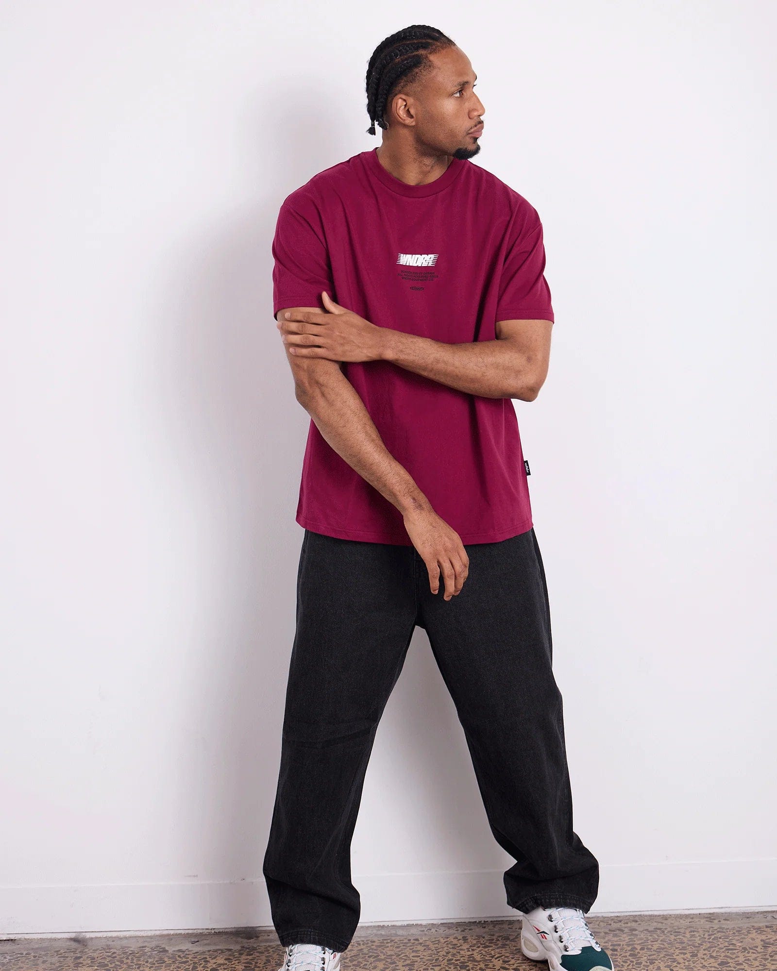 WNDRR Borderless Box Fit Tee (Blood Red)