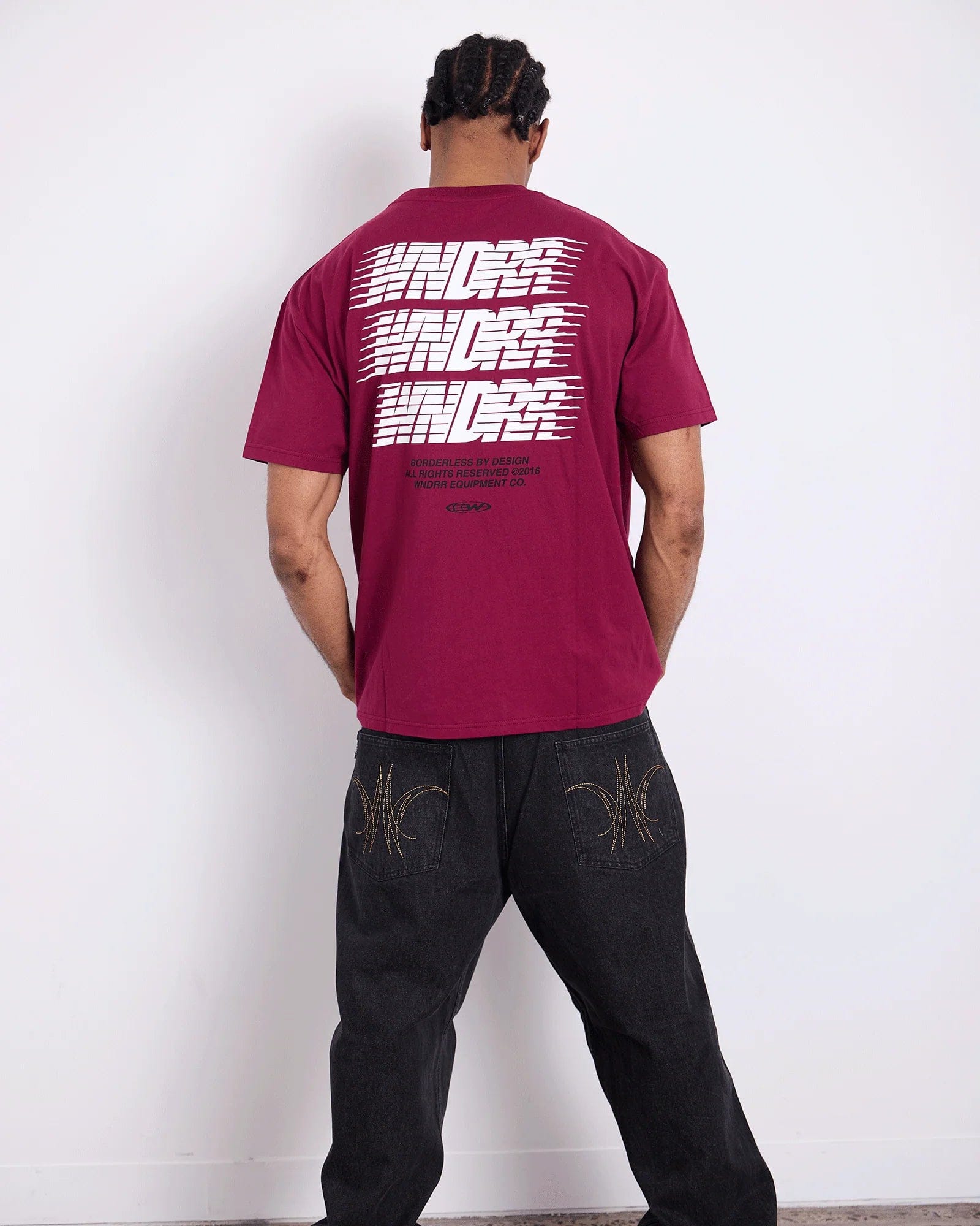 WNDRR Borderless Box Fit Tee (Blood Red)