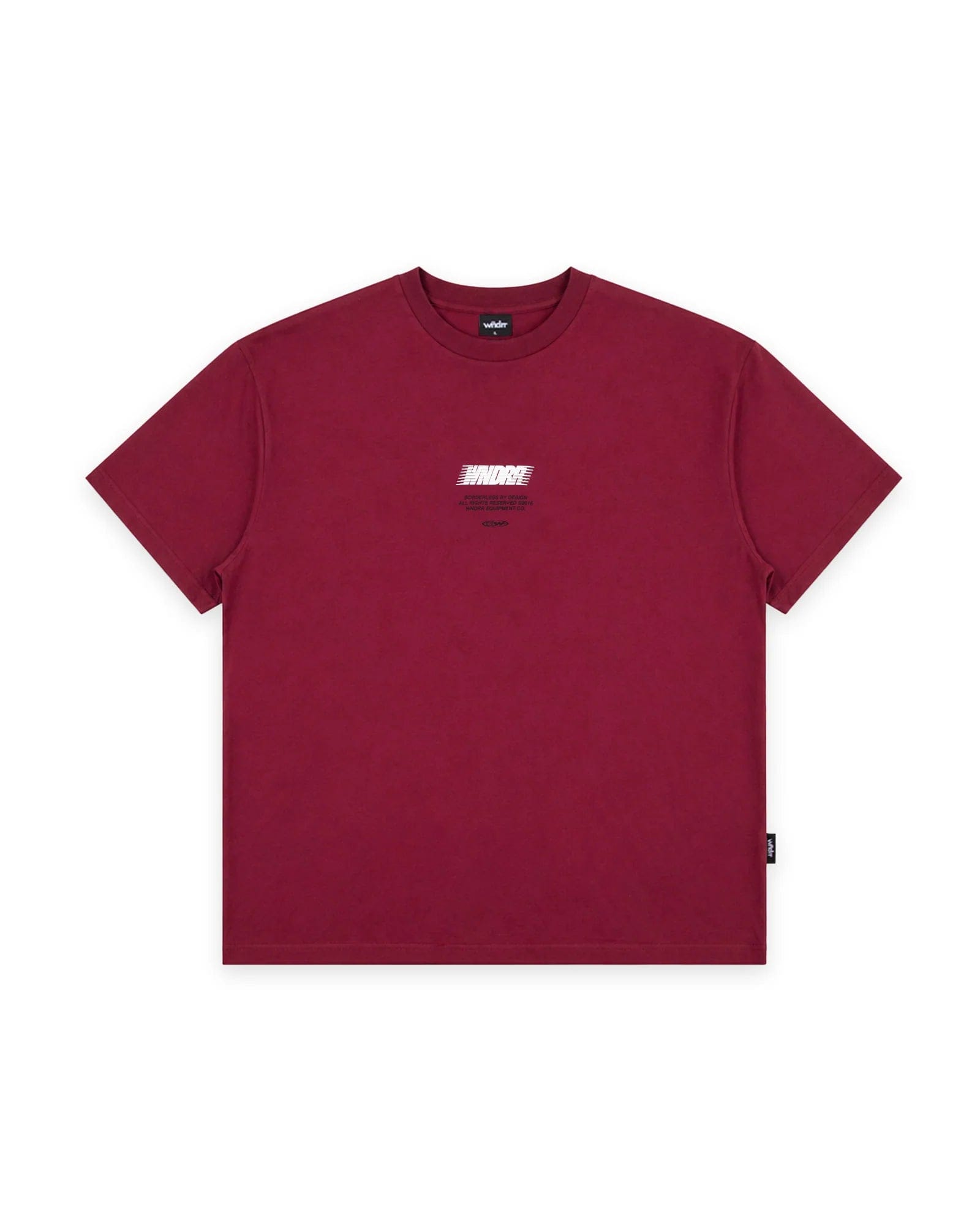 WNDRR Borderless Box Fit Tee (Blood Red)