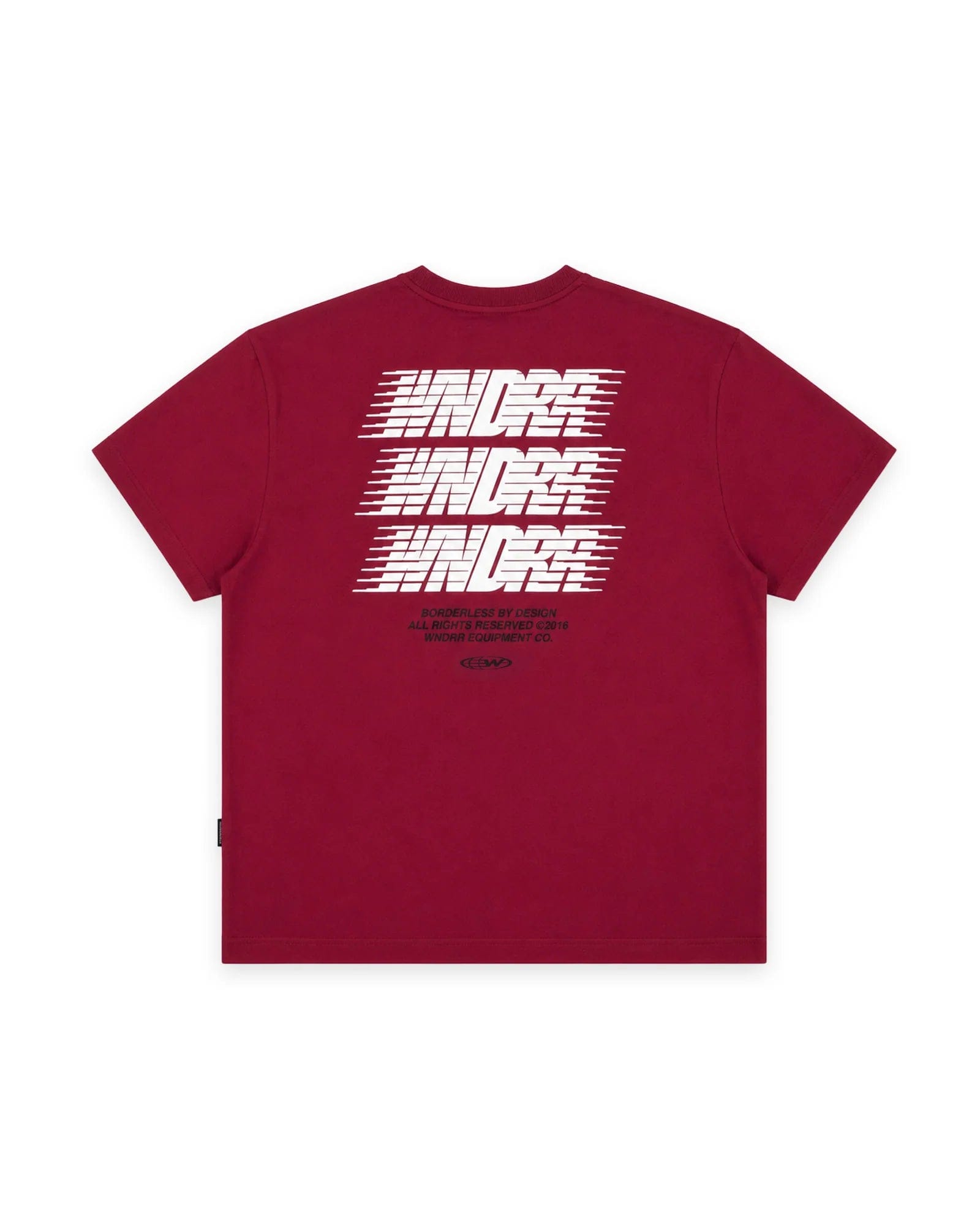 WNDRR Borderless Box Fit Tee (Blood Red)