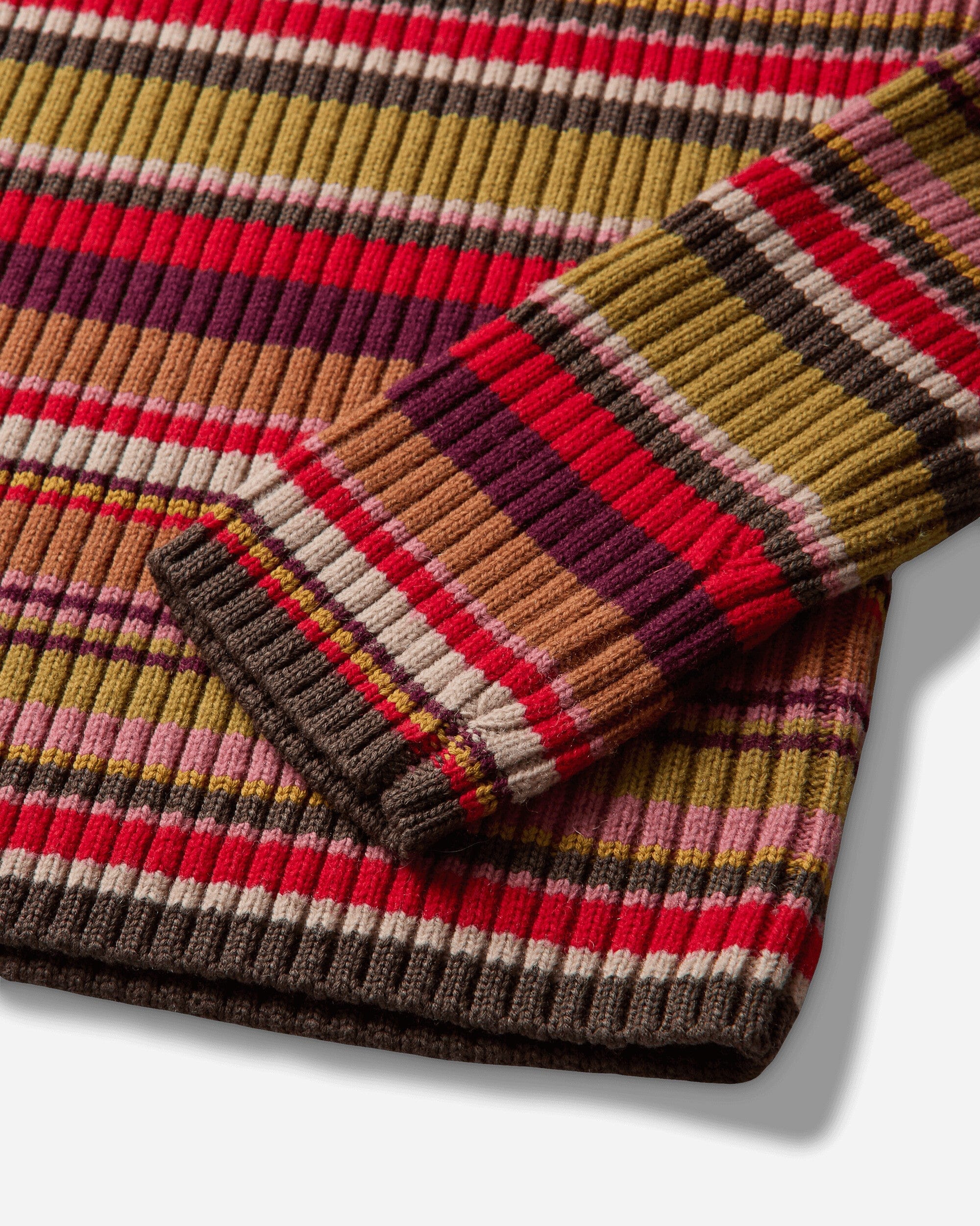DRIES VAN NOTEN Men's Ribbed Wool Sweater Red