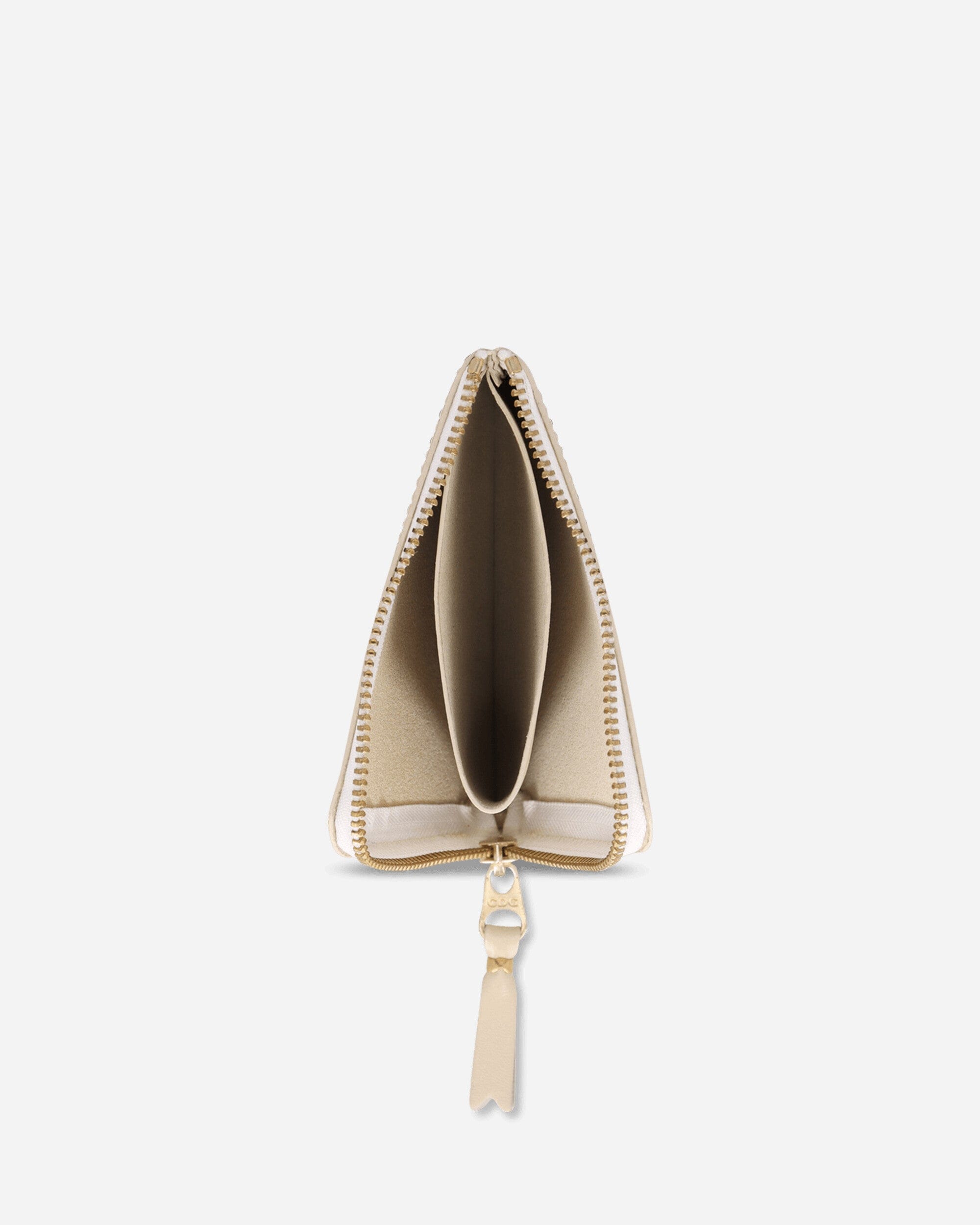 Comme Des Garçons Wallet Classic Line Zip-Around Wallet Off White