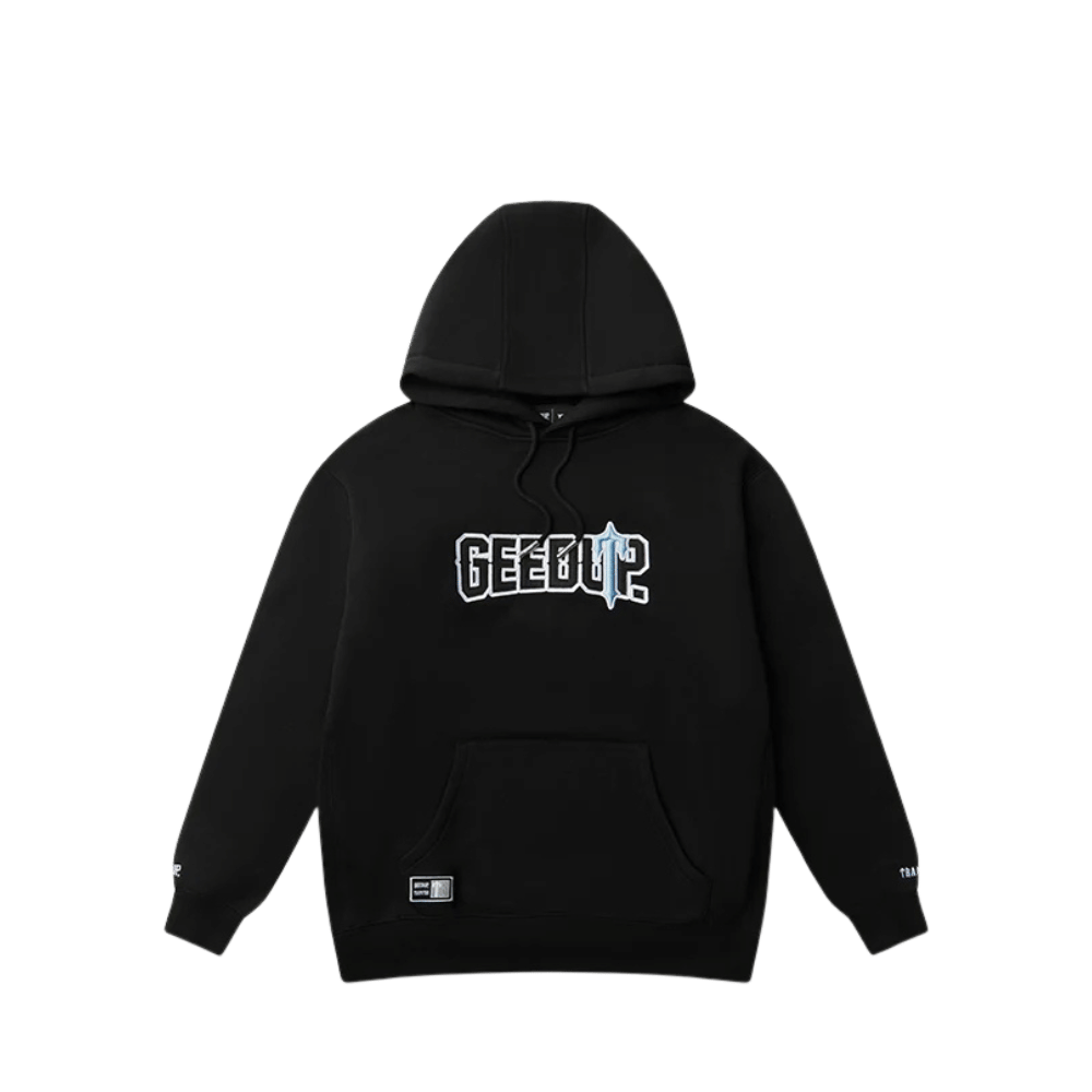 Geedup Play For Keeps Hoodie x Trapstar Irongate Black Cool Blue