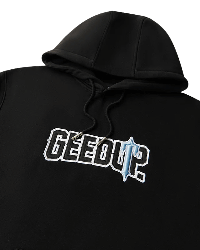 Geedup Play For Keeps Hoodie x Trapstar Irongate Black Cool Blue