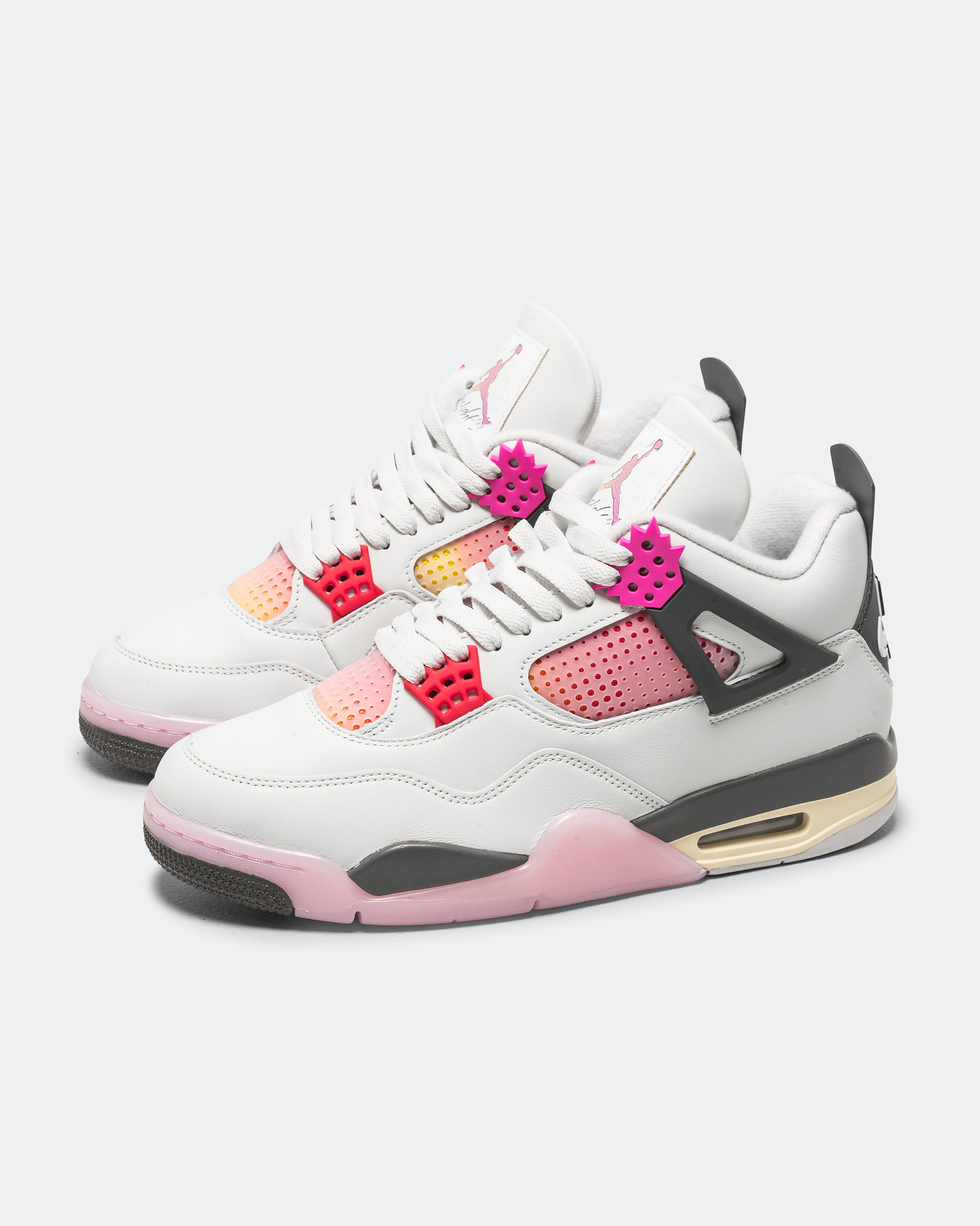 Air Jordan 4 Retro Comic - Off White/Fire Pink-Anthracite