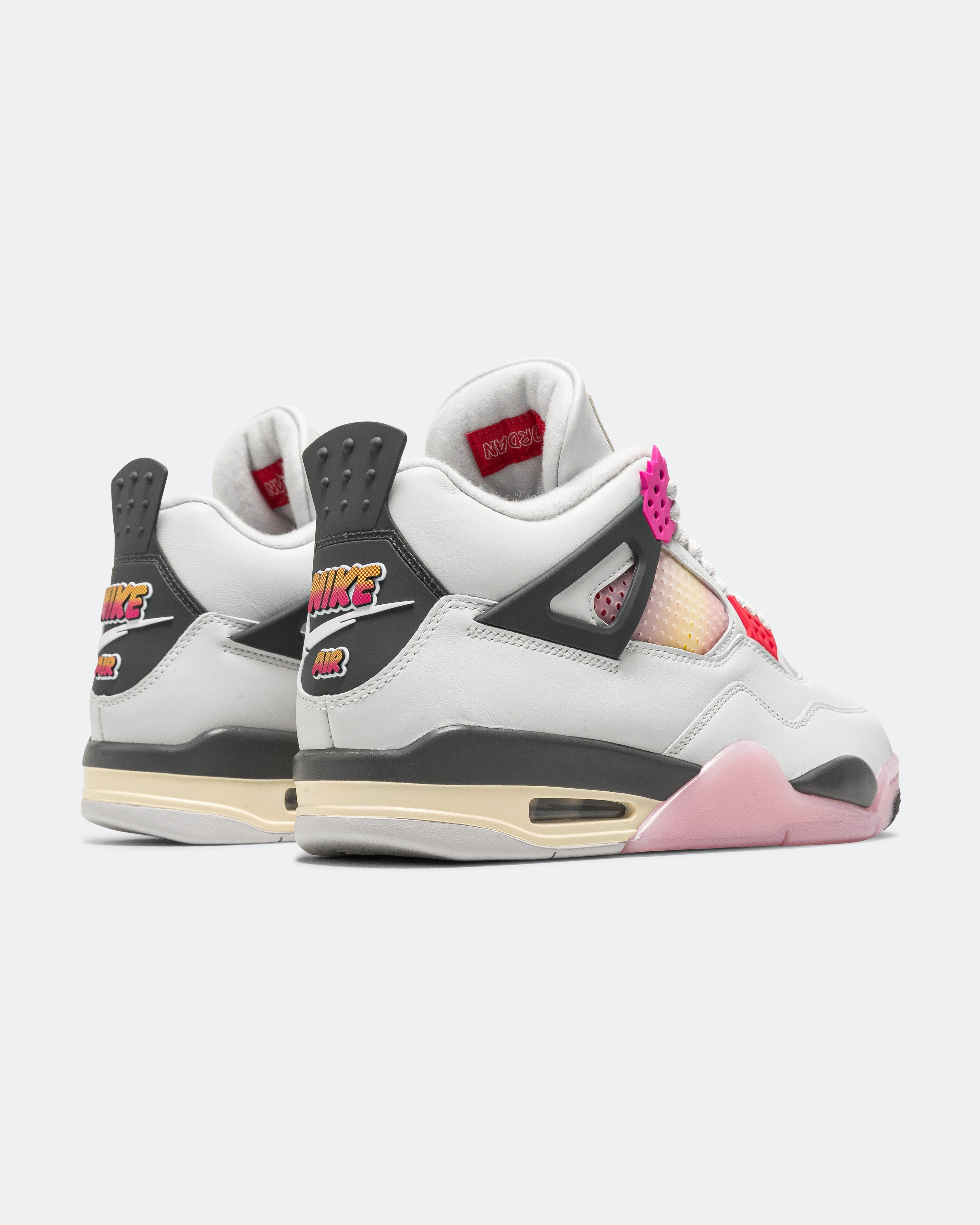 Air Jordan 4 Retro Comic - Off White/Fire Pink-Anthracite