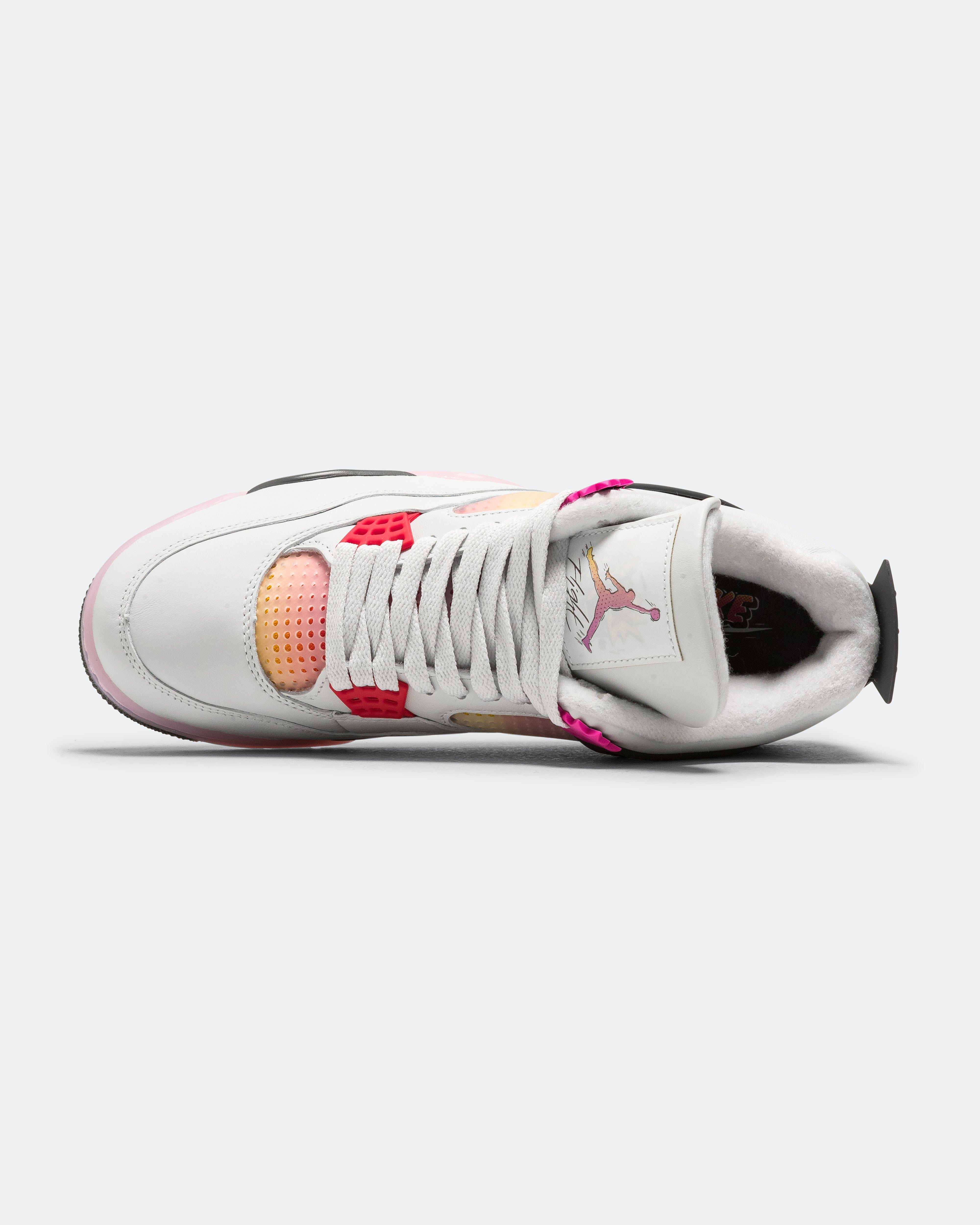 Air Jordan 4 Retro Comic - Off White/Fire Pink-Anthracite