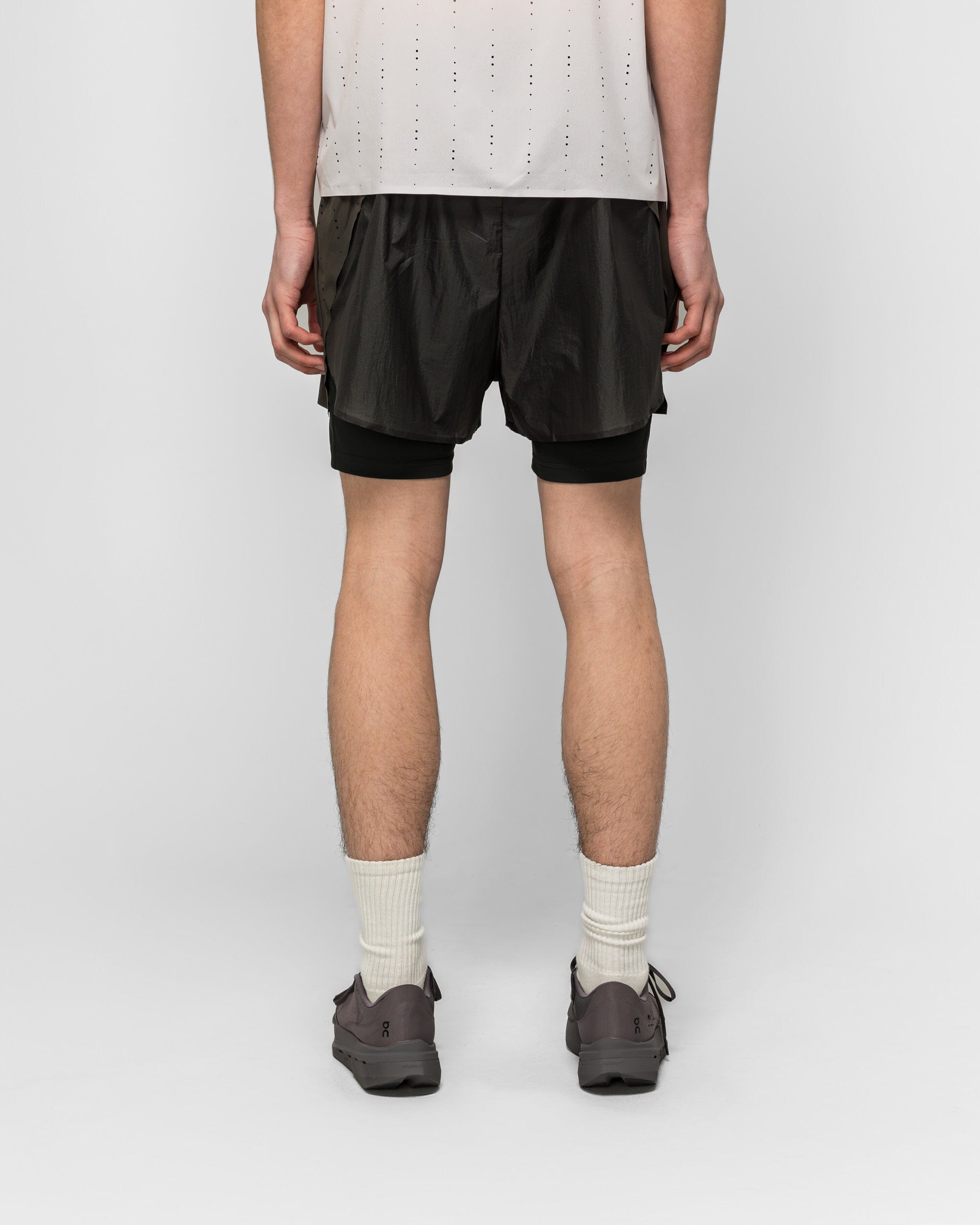 On Running Zero 2-in-1 Shorts x PAF - Molasses/Black
