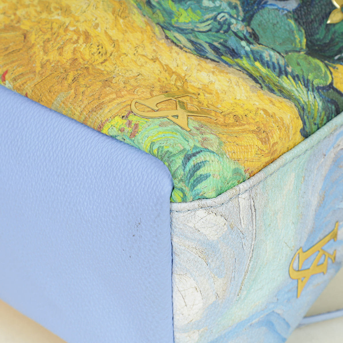 Louis Vuitton Periwinkle Multicolor x Jeff Koons Masters Van Gogh Palm Springs Backpack Bag
