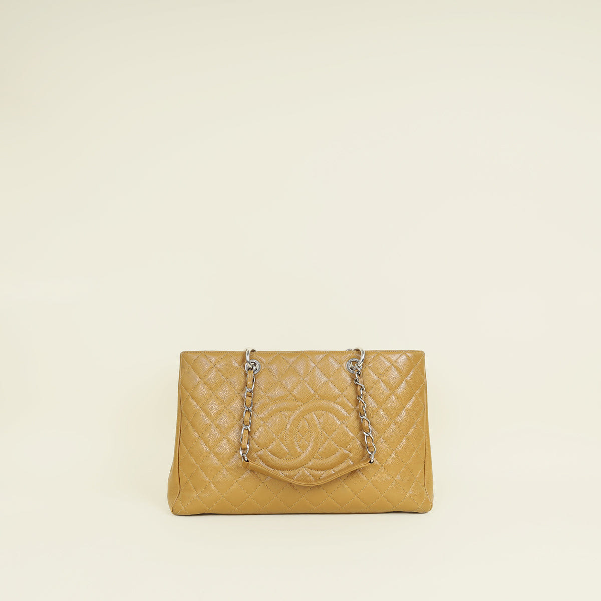 Chanel Dark Beige CC GST XL Tote Bag