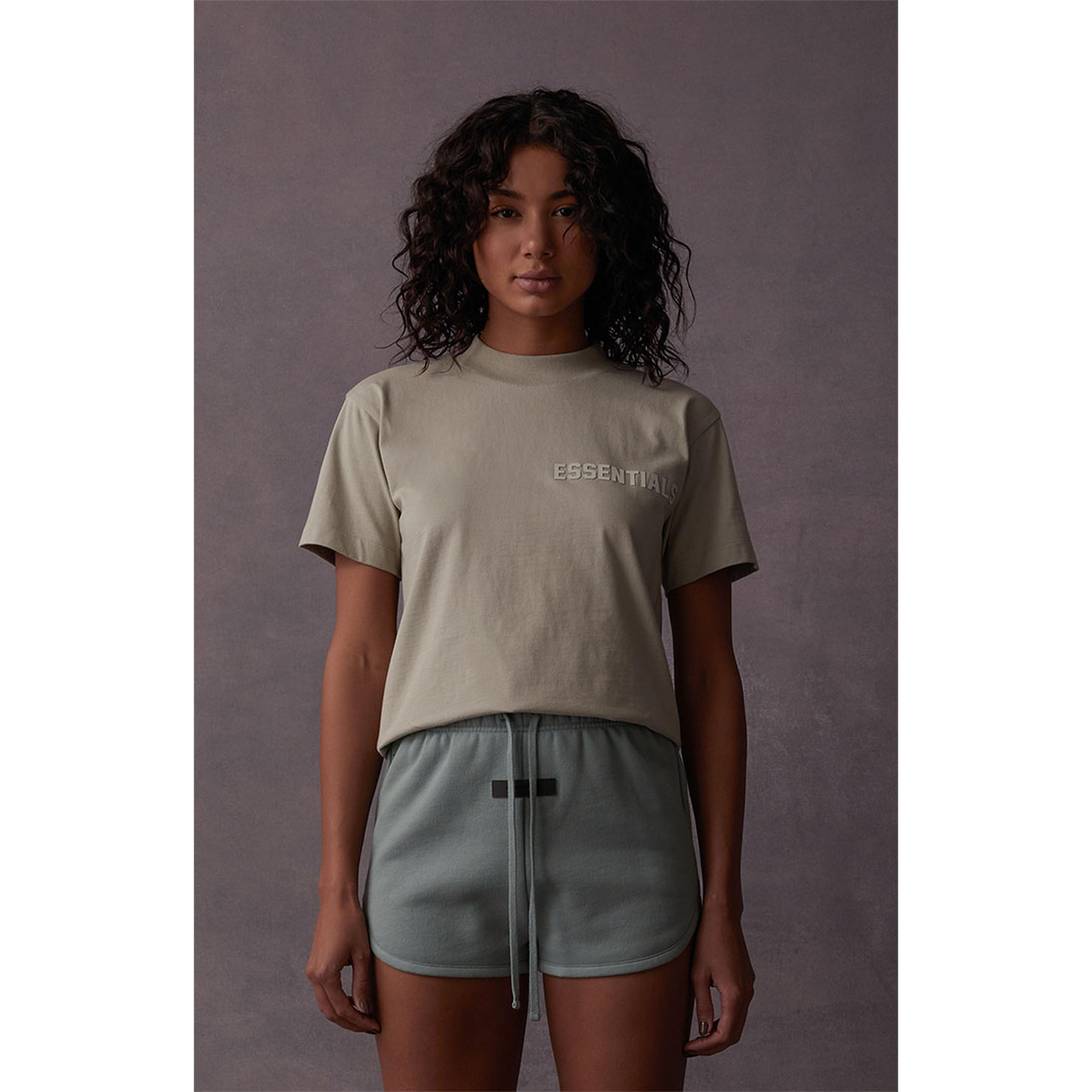Fear Of God Essentials Cropped T-Shirt 'Seal' Ladies