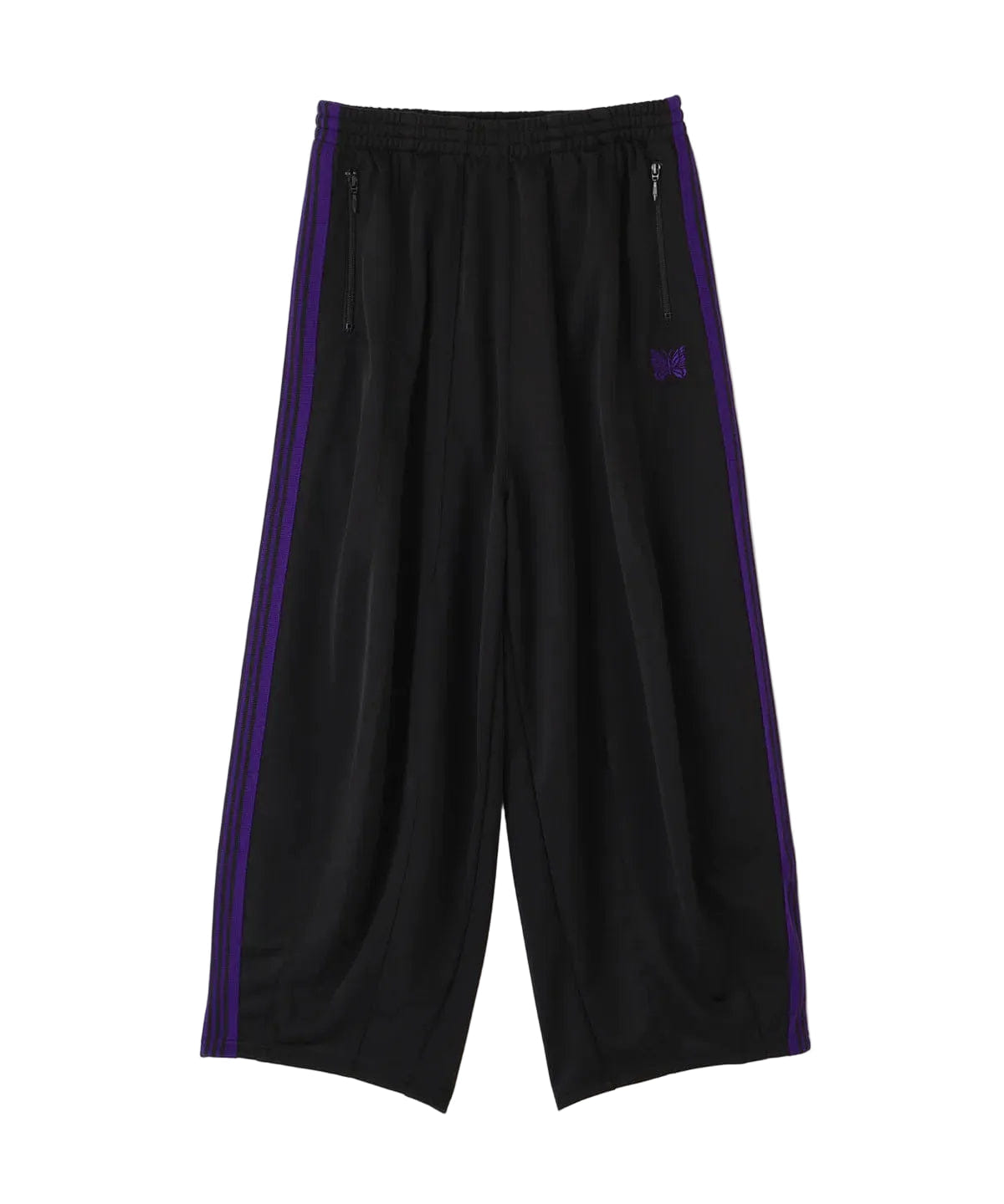 Needles HD Track Pants Poly Smooth 'Black Purple'