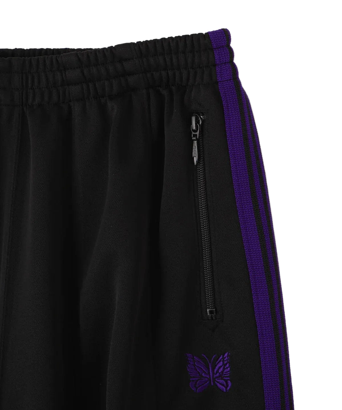Needles HD Track Pants Poly Smooth 'Black Purple'