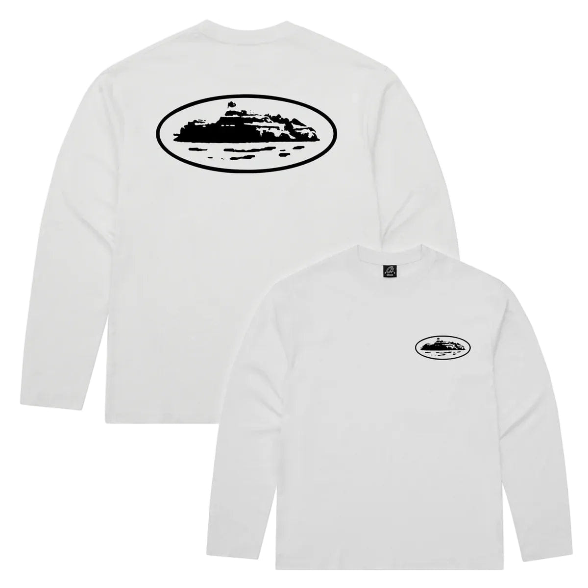 Corteiz OG Island Long Sleeve Tee 'White'