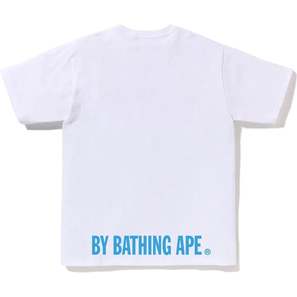 Bape ABC Camo Ape Face Sta Tee 'White Blue'
