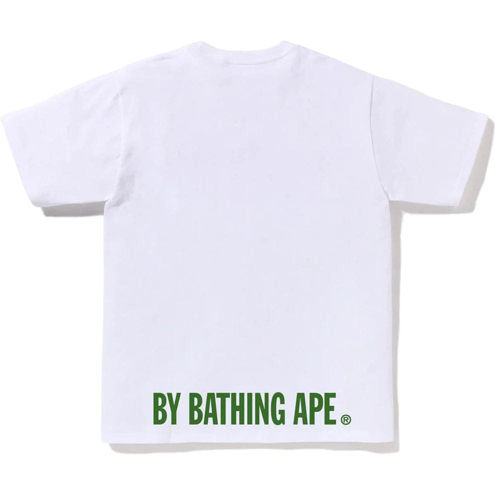 Bape ABC Camo Ape Face Sta Tee 'White Green'