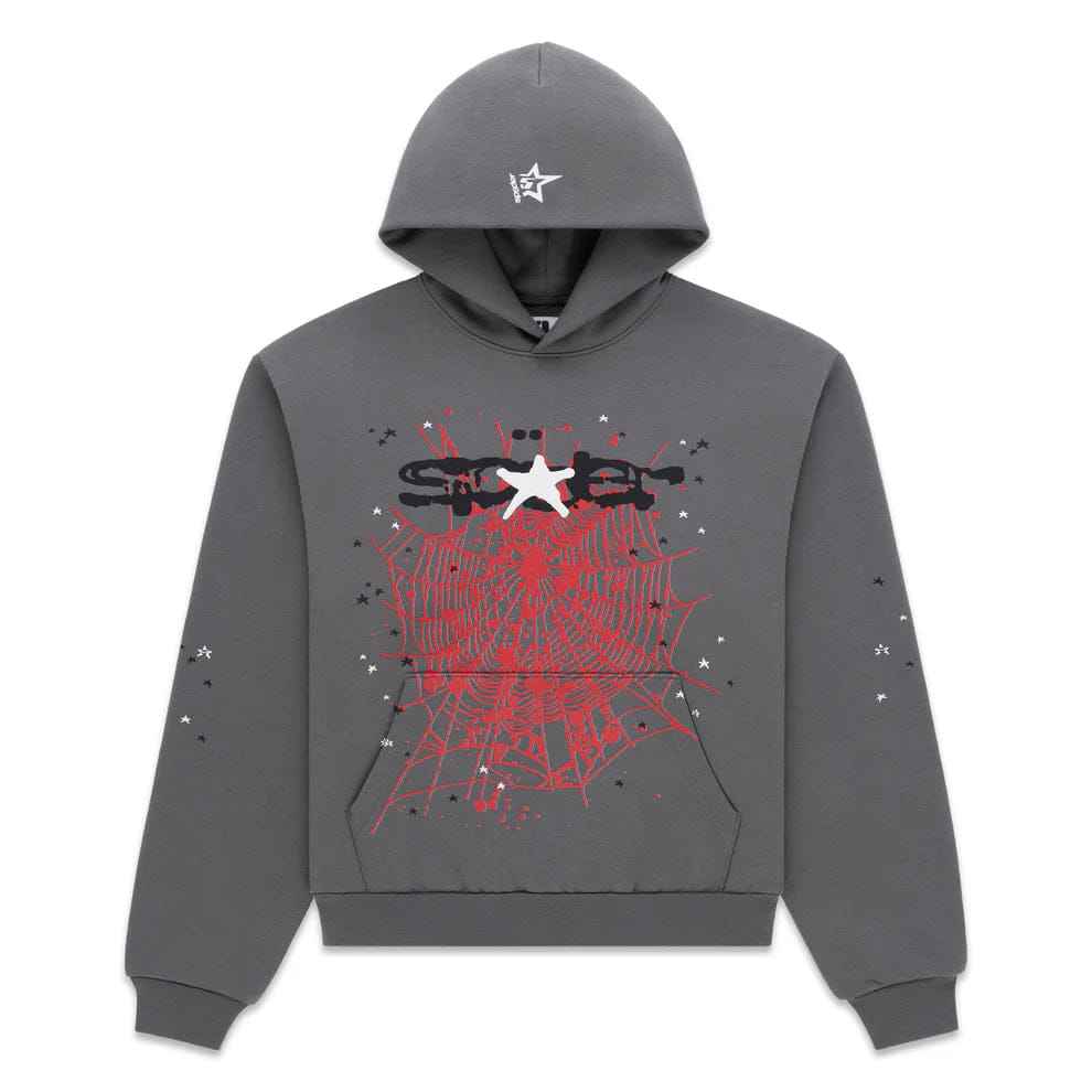 Sp5der Splat Punk Hoodie 'Slate Grey'