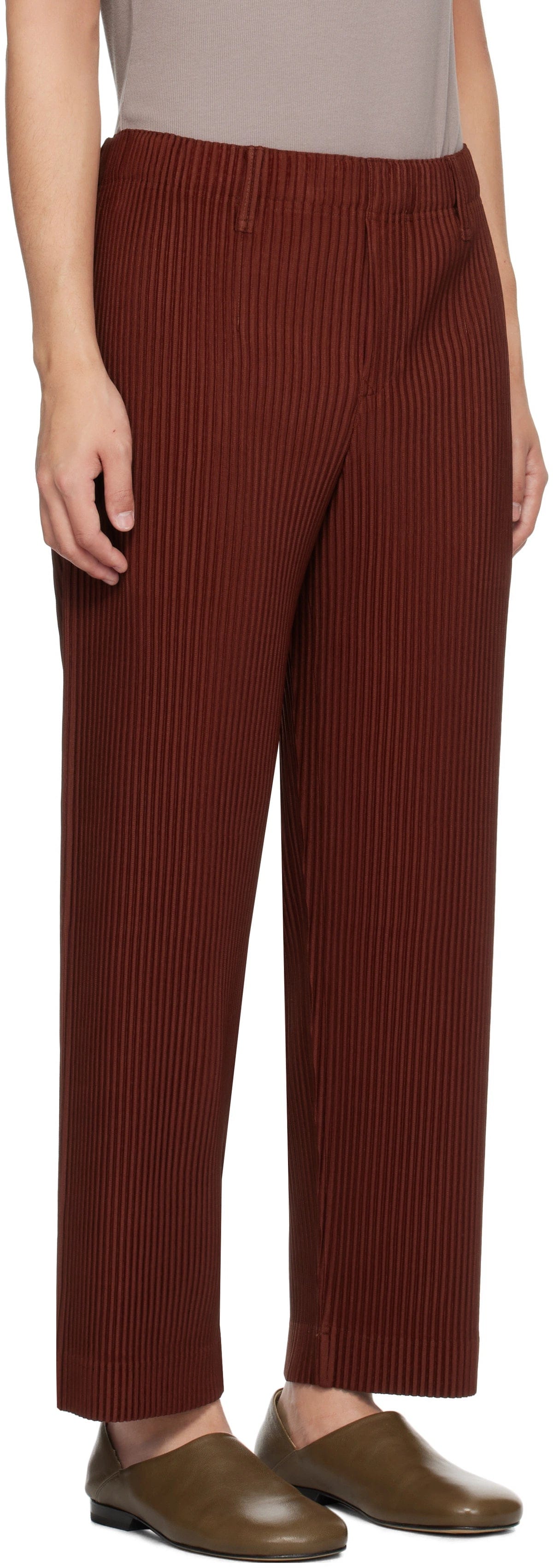 Issey Miyake Homme Plisse Pleated Trouser 'Red'
