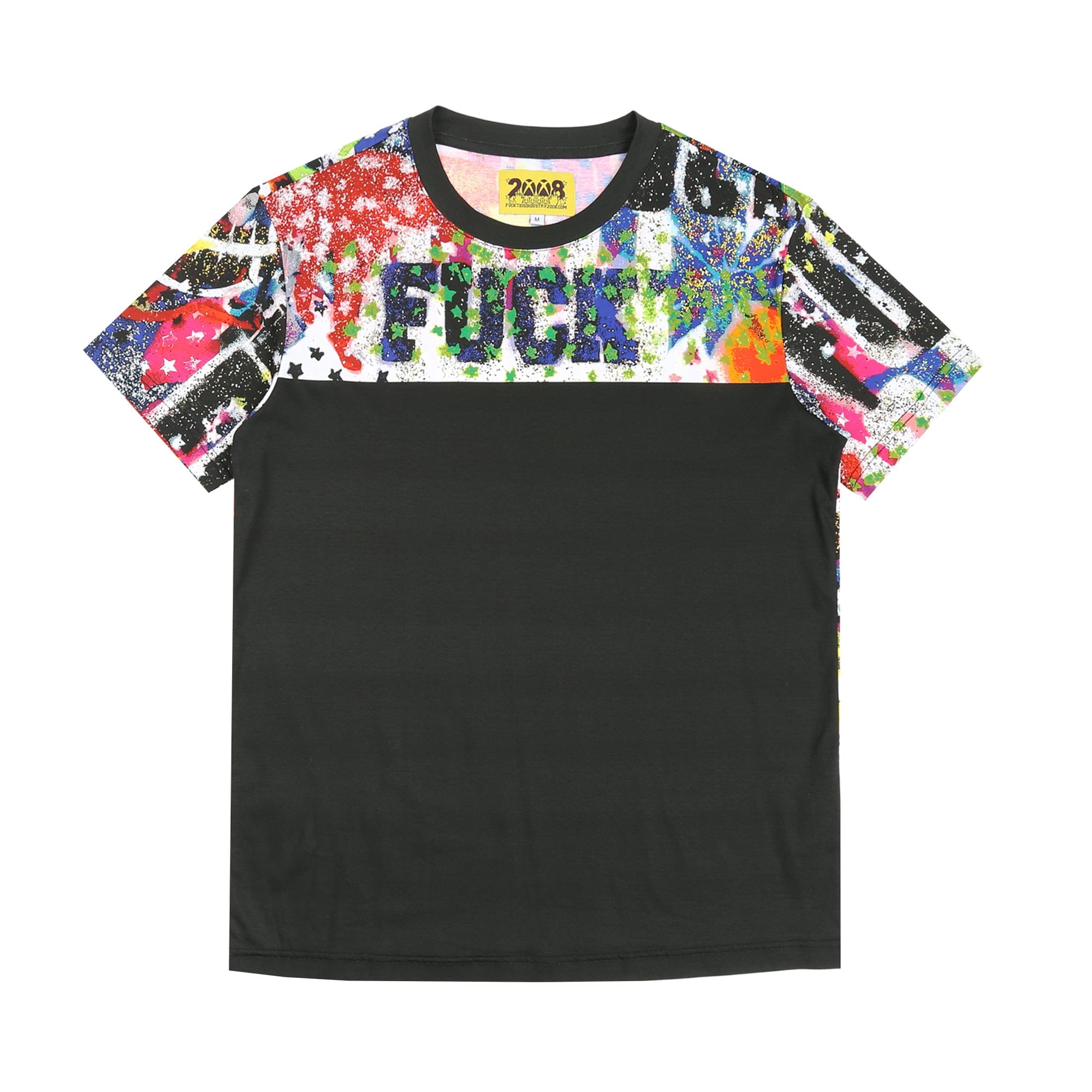 Fuck This Industry Stencil T-Shirt - Black