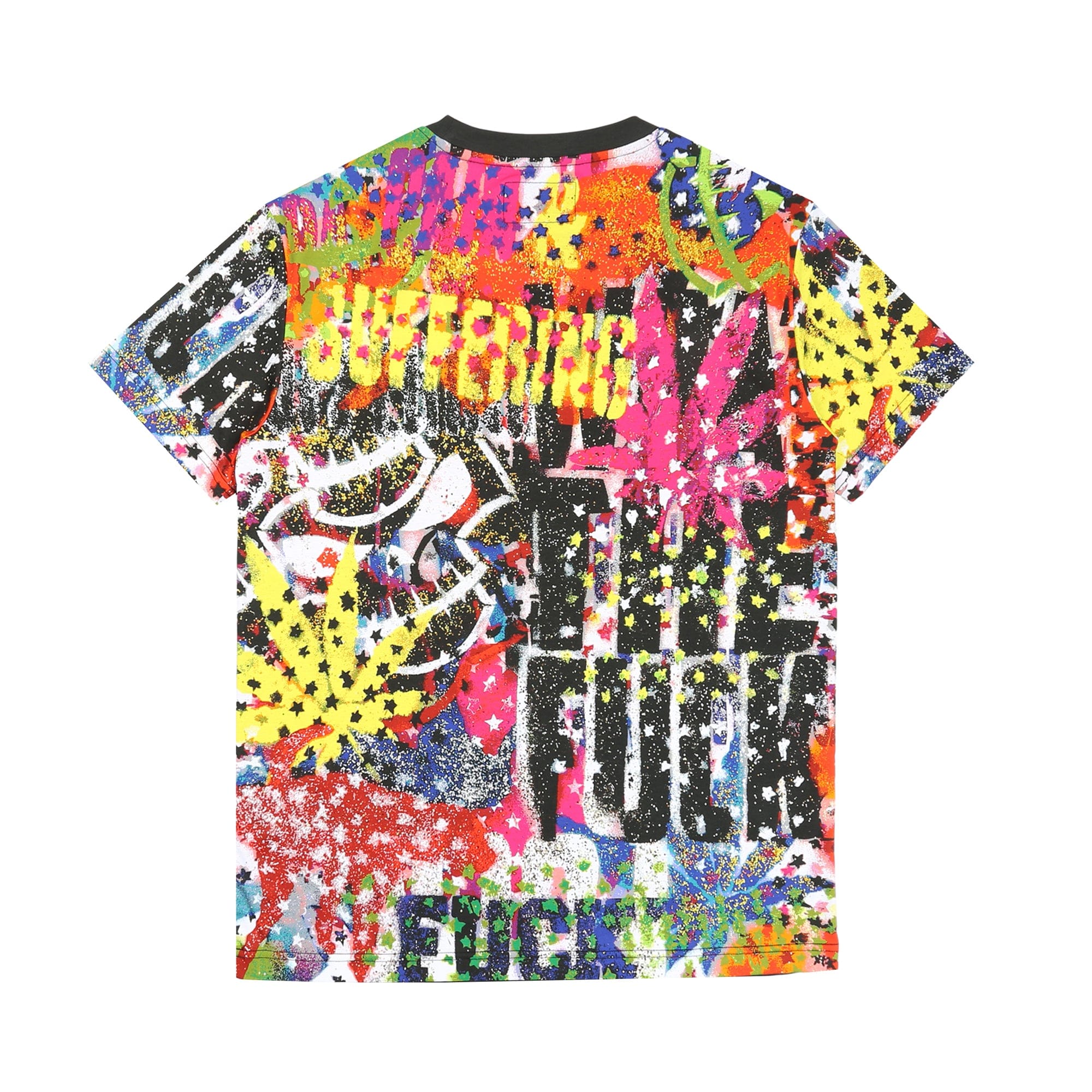 Fuck This Industry Stencil T-Shirt - Black