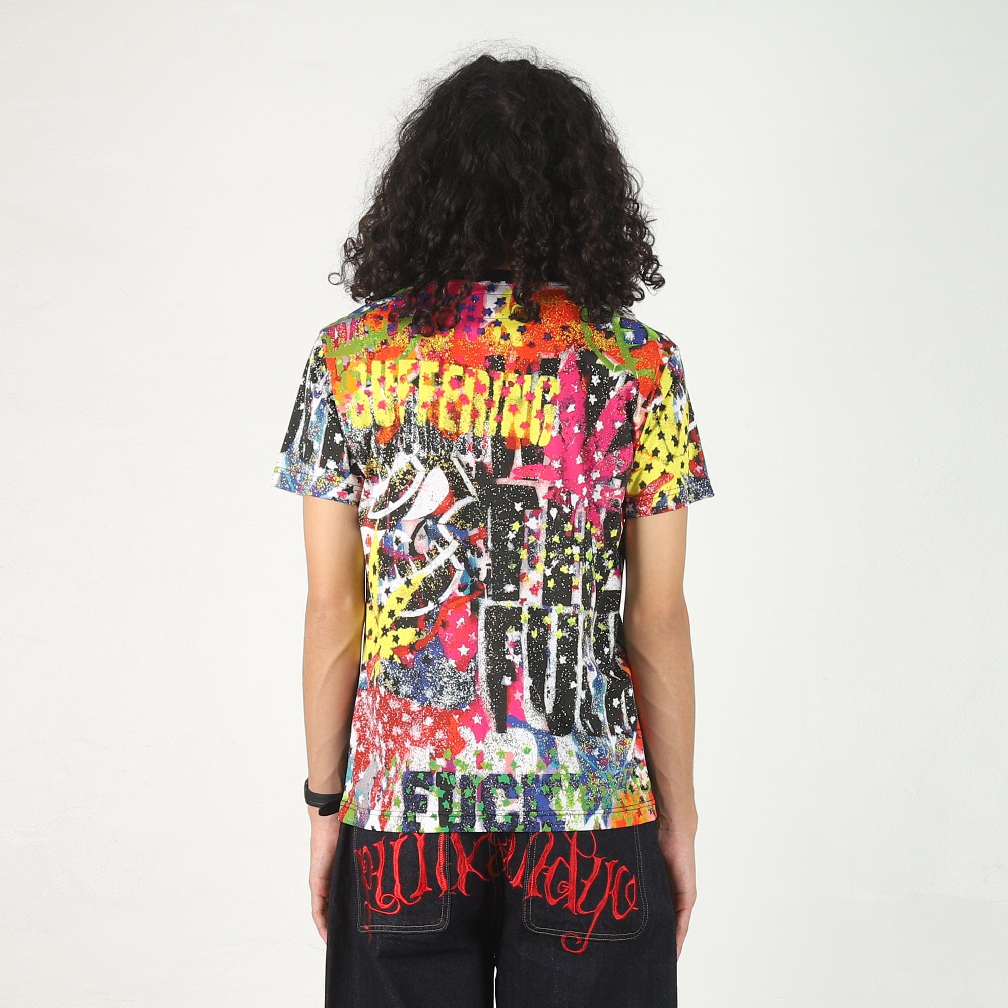 Fuck This Industry Stencil T-Shirt - Black