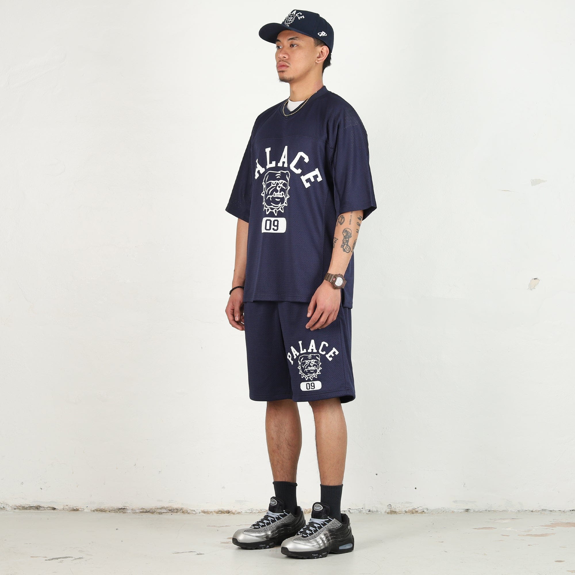 Palace Bulldog Mesh Jersey - Navy