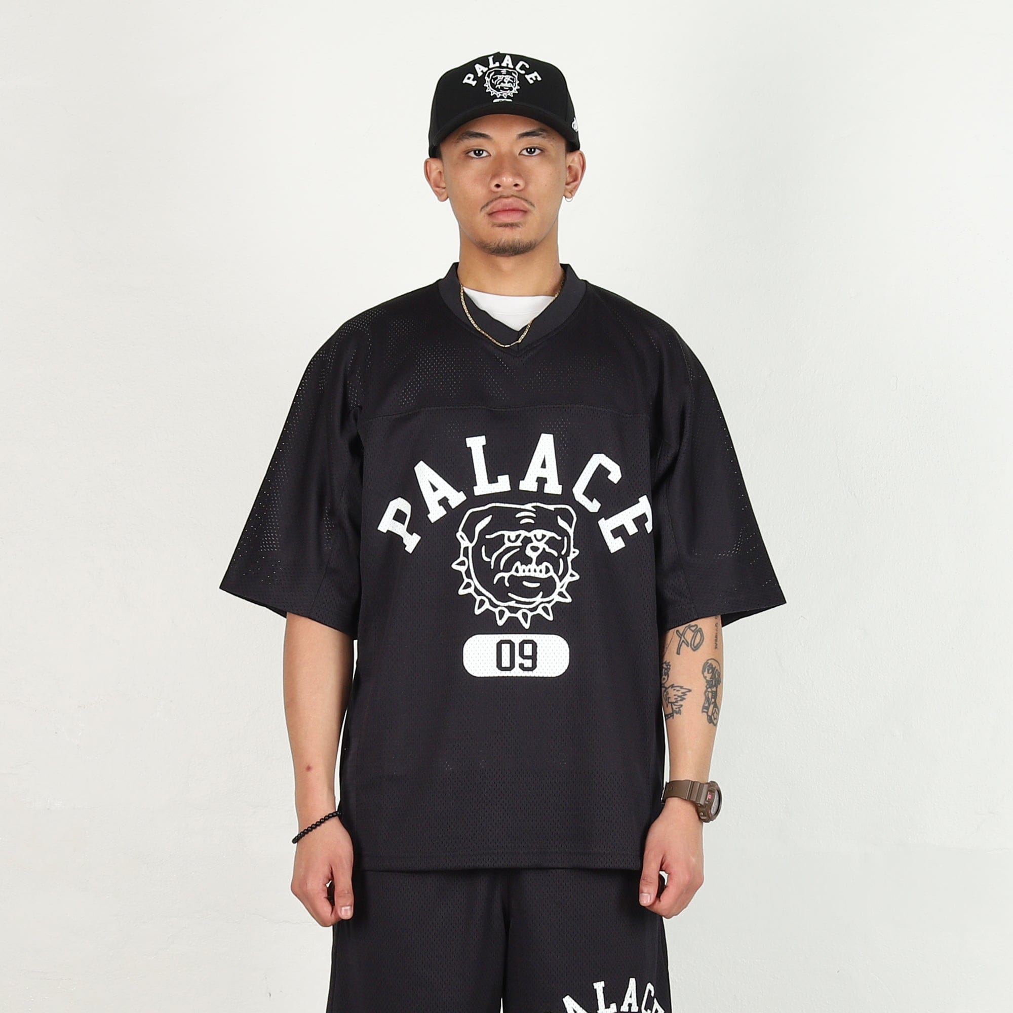 Palace Bulldog Mesh Jersey - Black