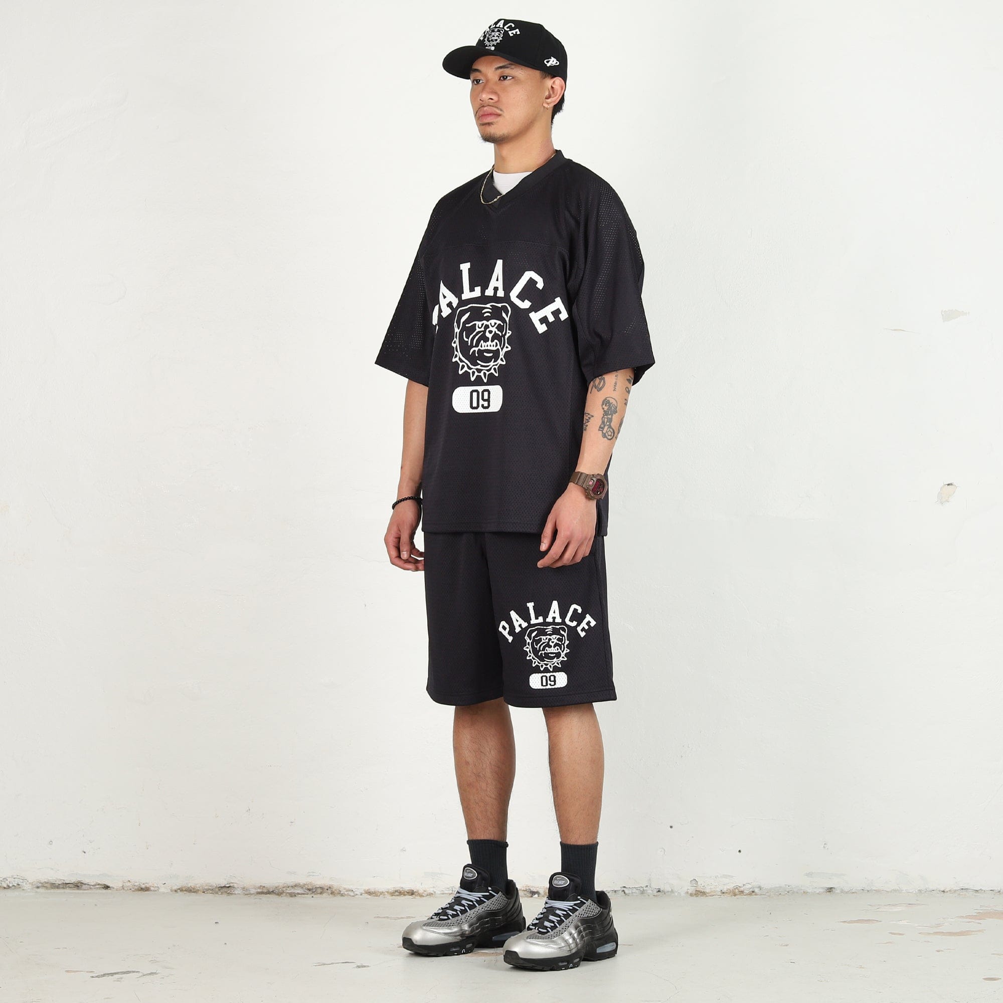 Palace Bulldog Mesh Jersey - Black