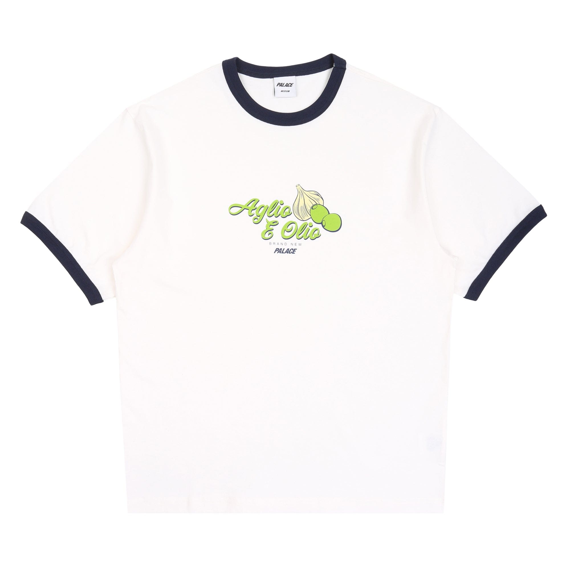 Palace Aglio E Olio Ringer T-Shirt - White