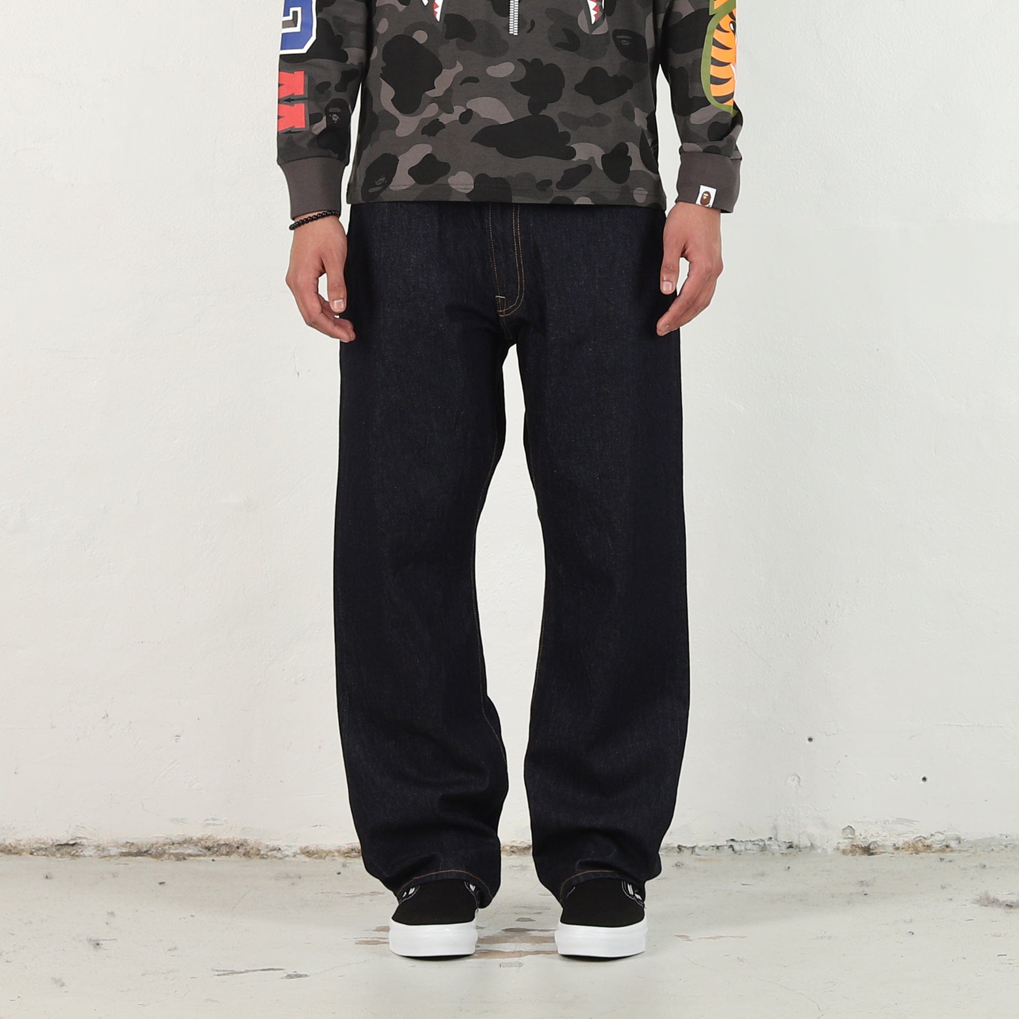 BAPE Champion Denim Pants - Indigo