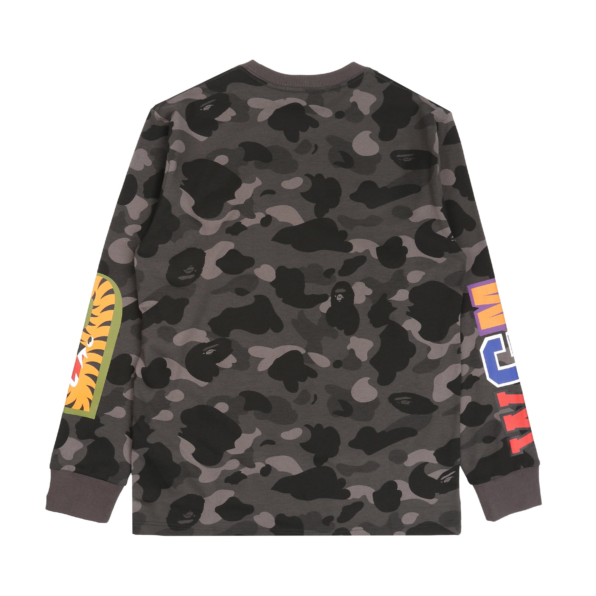 BAPE Color Camo Shark LS T-Shirt - Black