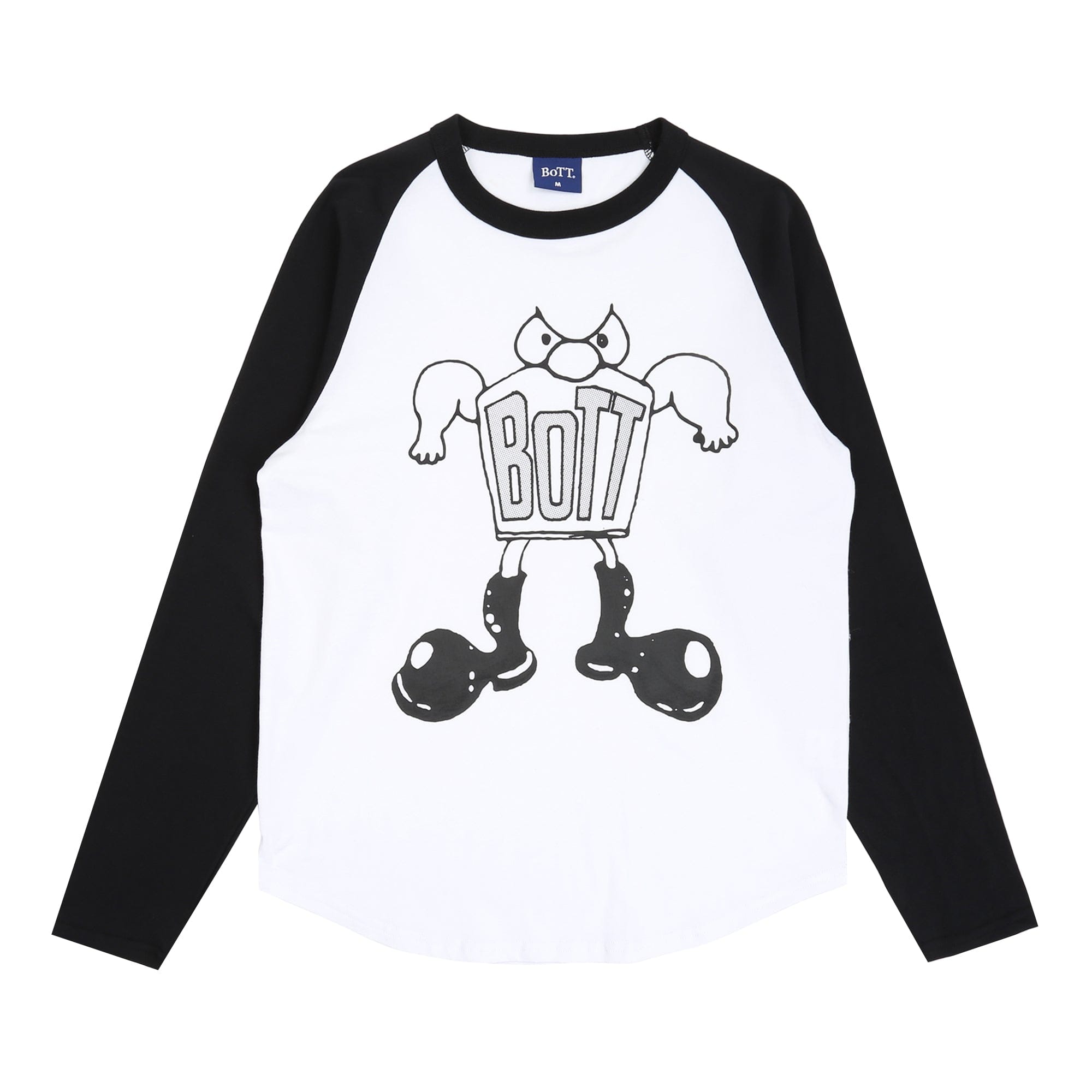 Bott Big Boots Raglan L/S T-Shirt - White