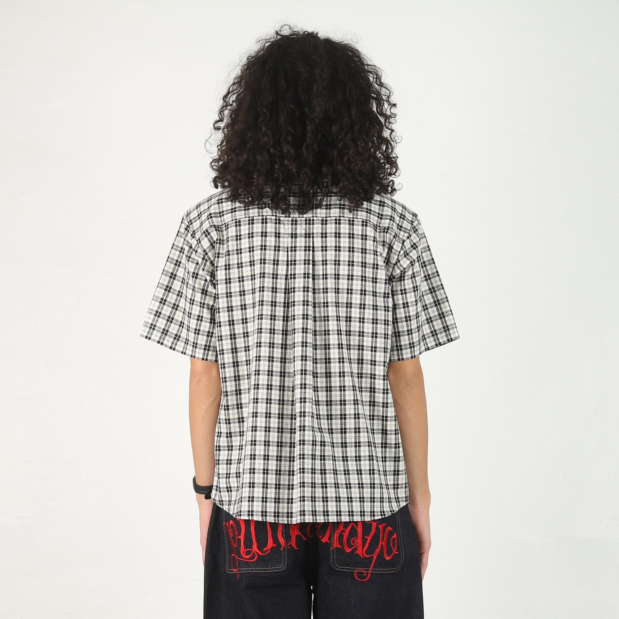 Bott Plaid S/S Shirt - Black