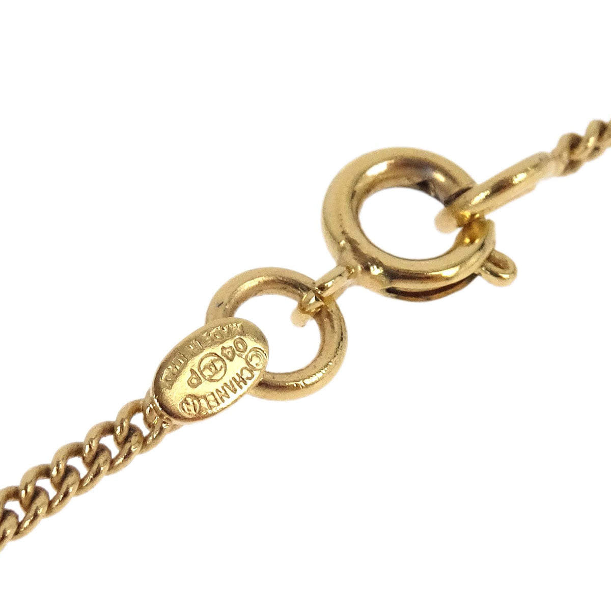 Chanel CC Heart Chain Necklace Gold 04P