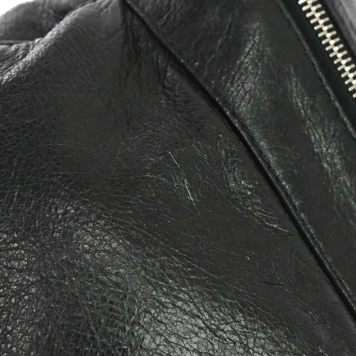 Balenciaga Black Lambskin Traveller Backpack