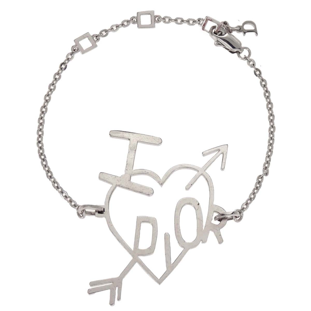 Christian Dior Arrow Heart Bracelet Silver