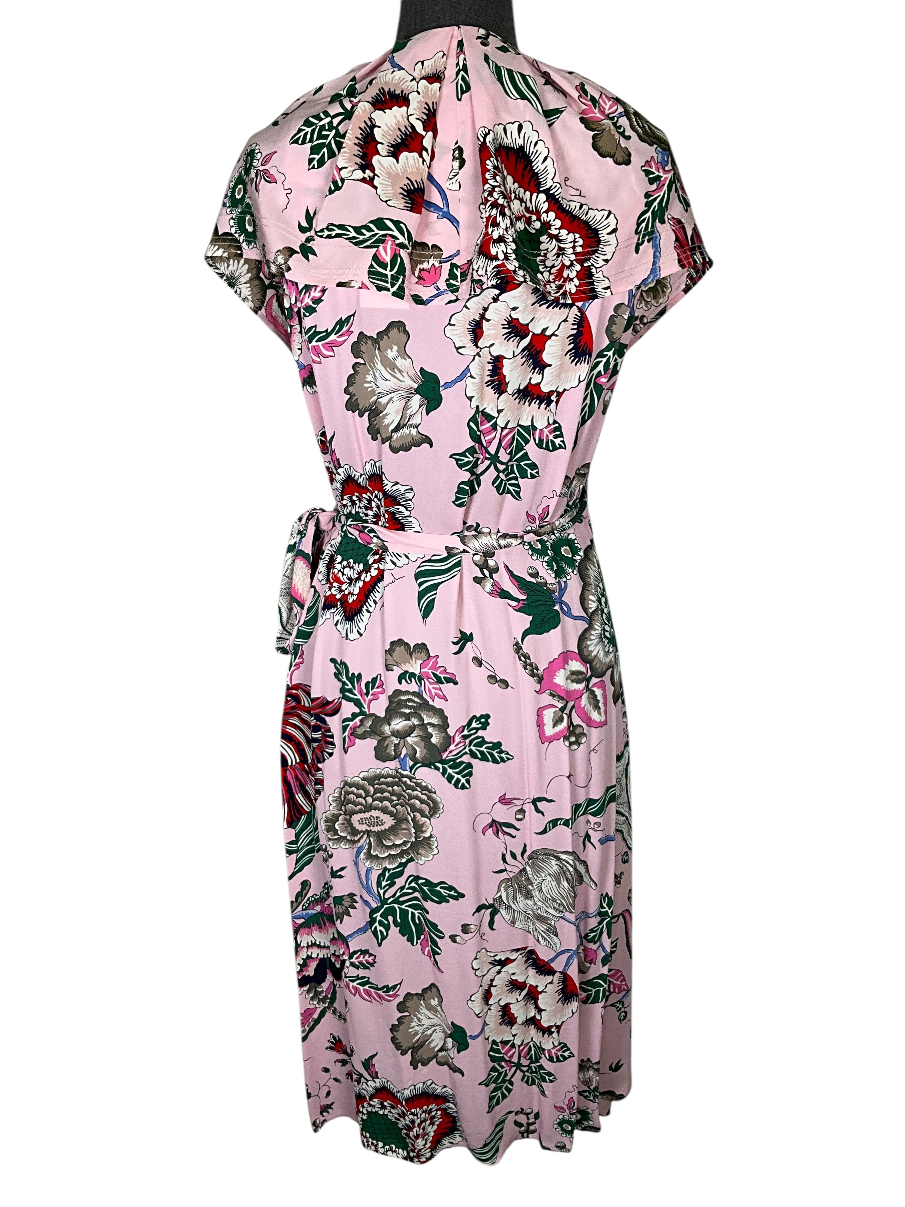 Tory Burch Adelia Ruffled Floral Printed Wrap Mini Dress Size M
