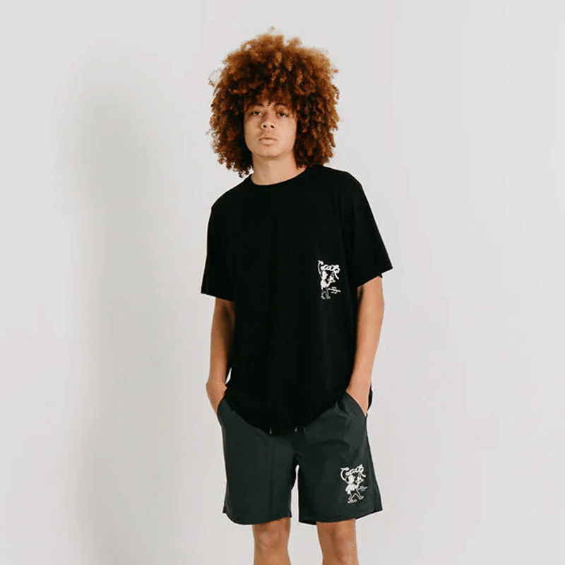 Crate Clothing Crate x Willie The Waiter Beach Tee 'Black'