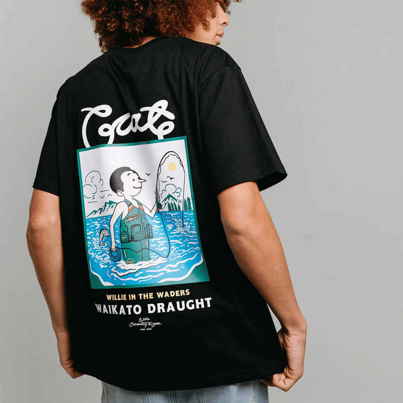 Crate Clothing Crate x Willie The Waiter Waders Tee 'Black'