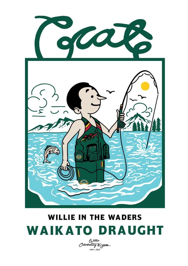 Crate Clothing Crate x Willie The Waiter Waders Tee 'Black'