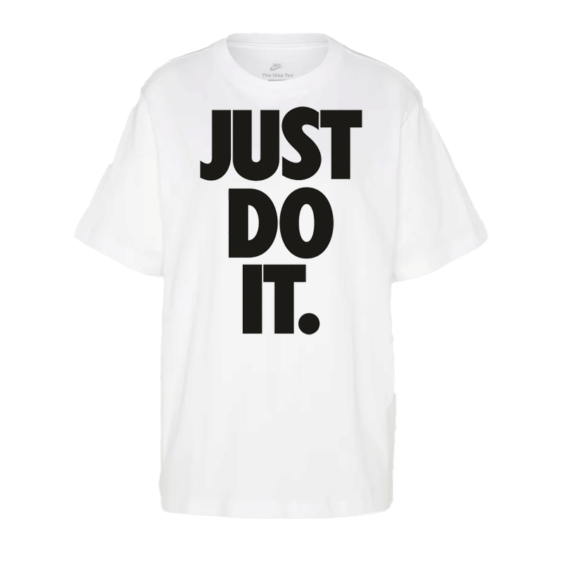 Nike Just Do It Block Tee 'White/Black'