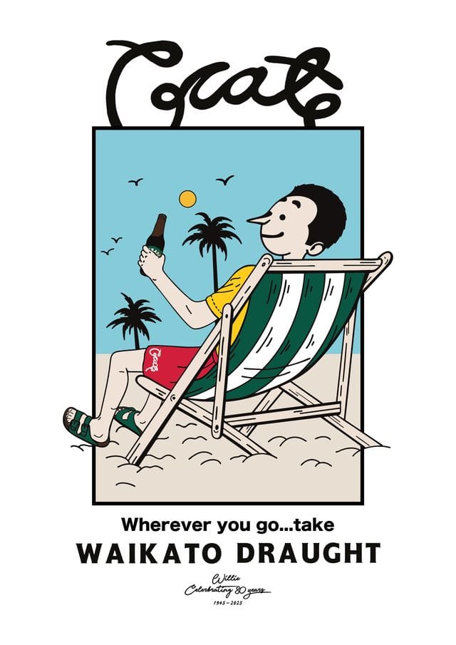 Crate Clothing Crate x Willie The Waiter Beach Tee 'White'