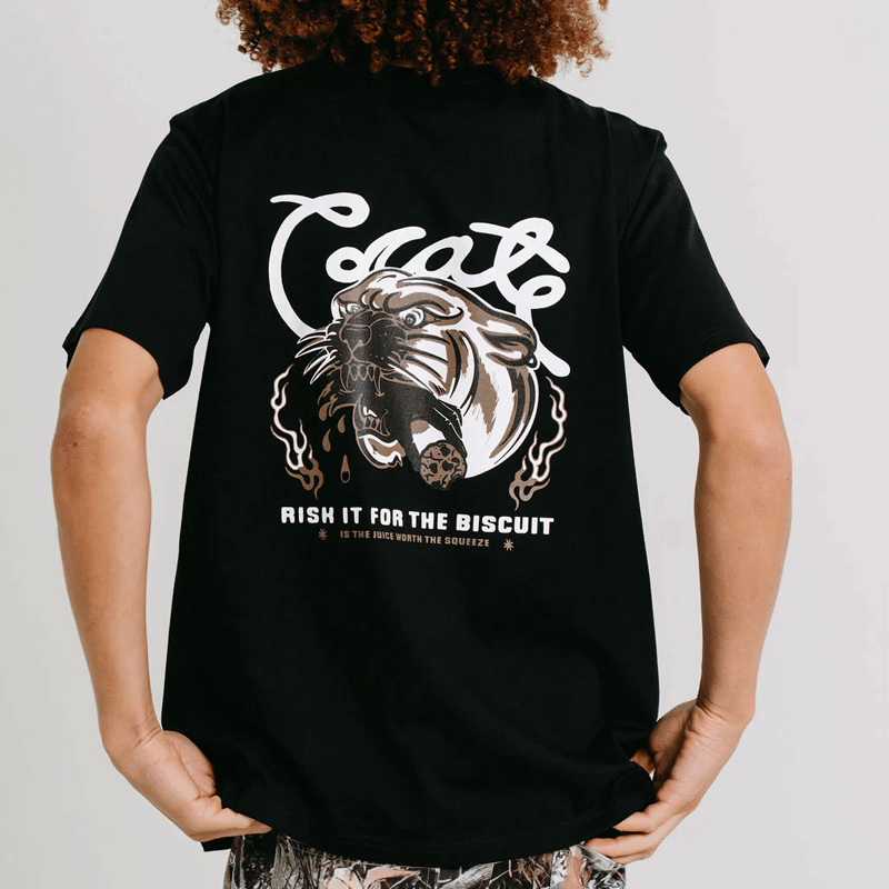 Crate Clothing Crate Risk It For The Biscuit Tee 'Black'