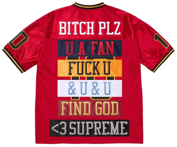 Supreme Find God Football Jersey 'Red'