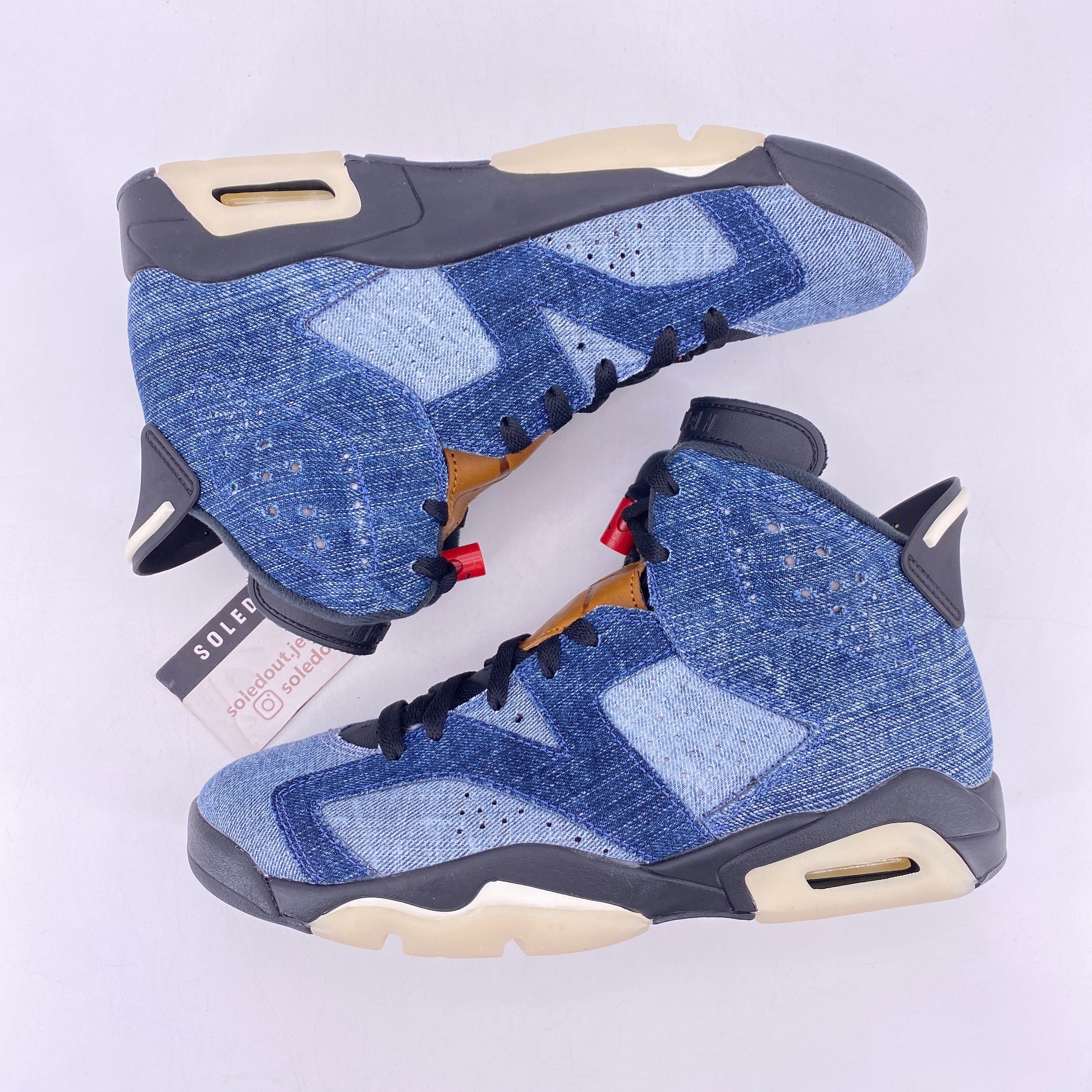 Air Jordan 6 Retro "Washed Denim" 2019 New Size 8.5
